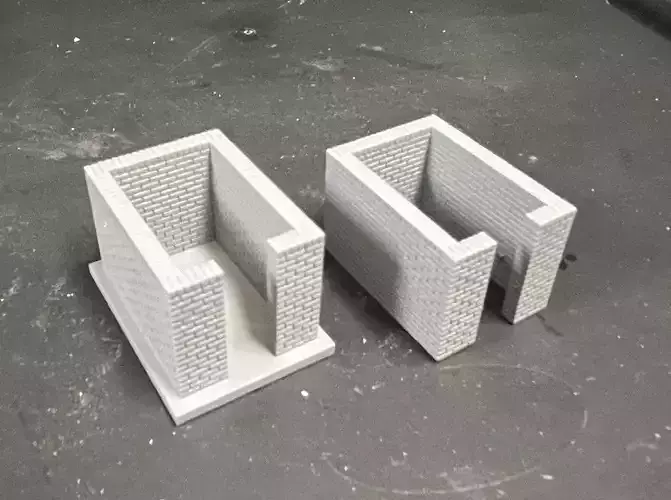Model Railway Brick Coal Bunker - Resin and FDM Tested 3D print model