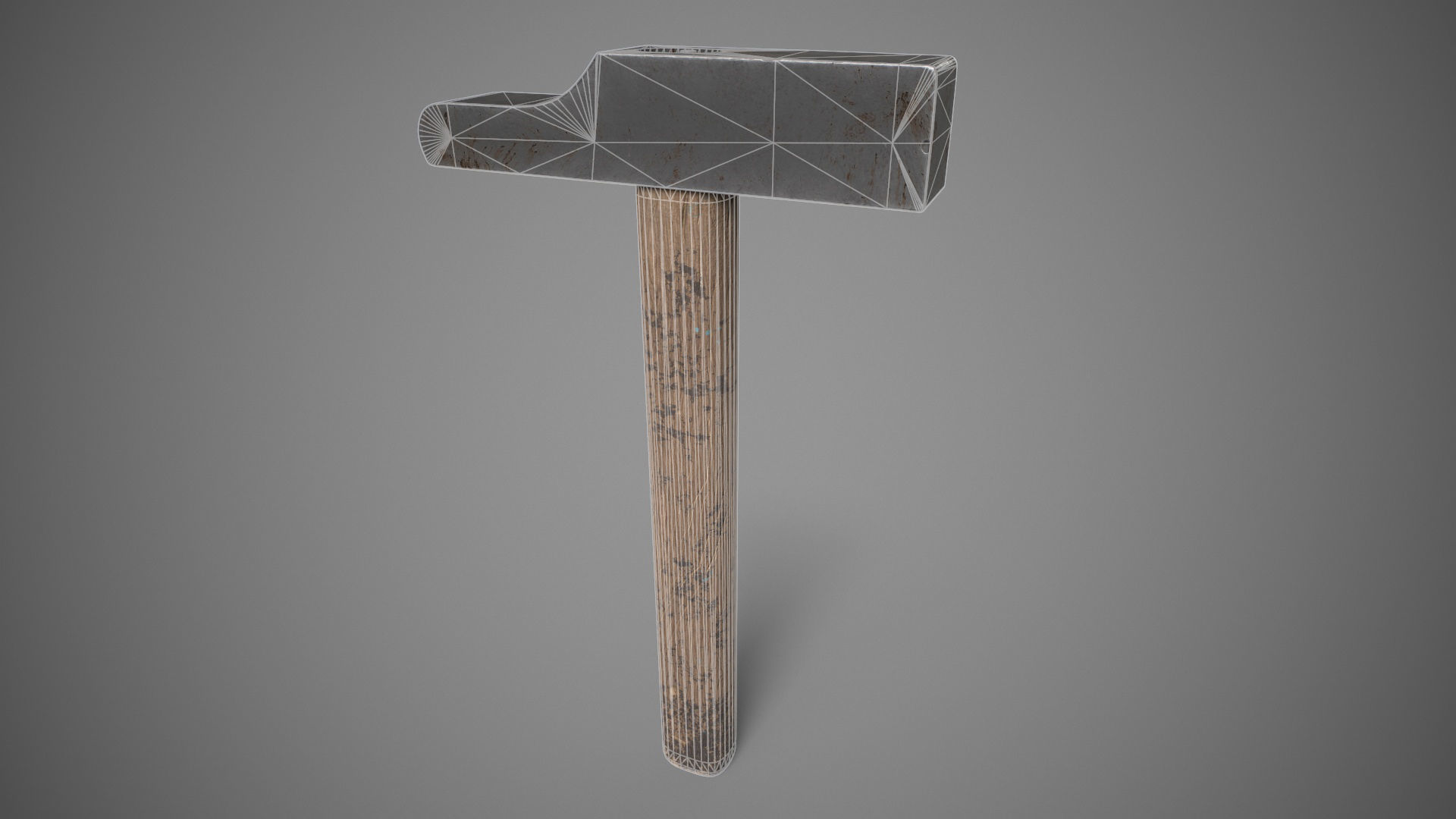 Hammer Low-poly 3D model_6