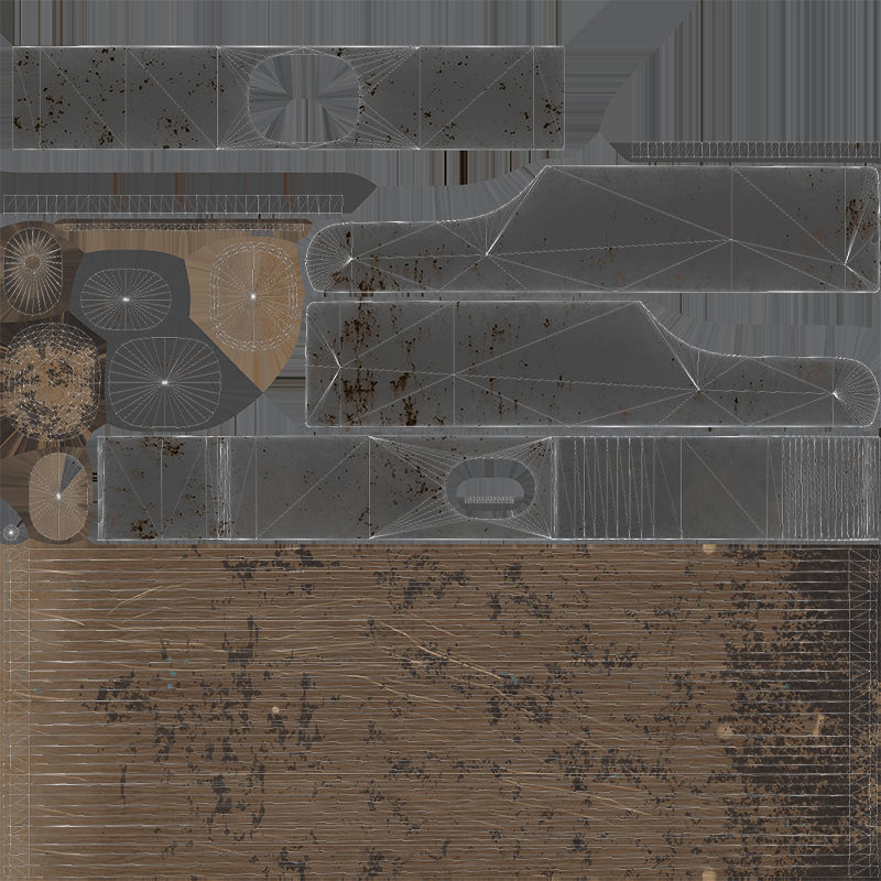 Hammer Low-poly 3D model_5