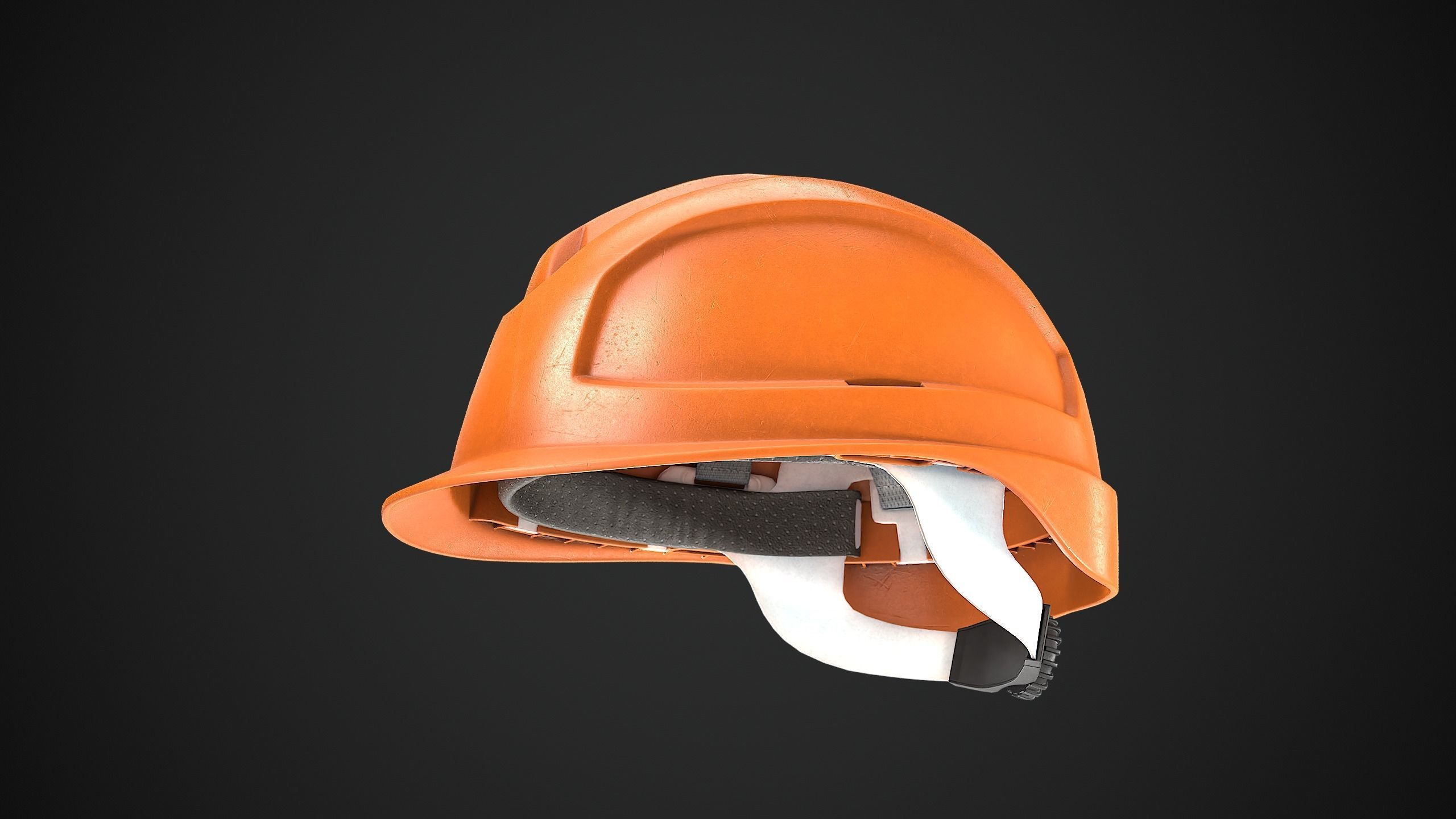 Hard Hat Low-poly 3D model_1