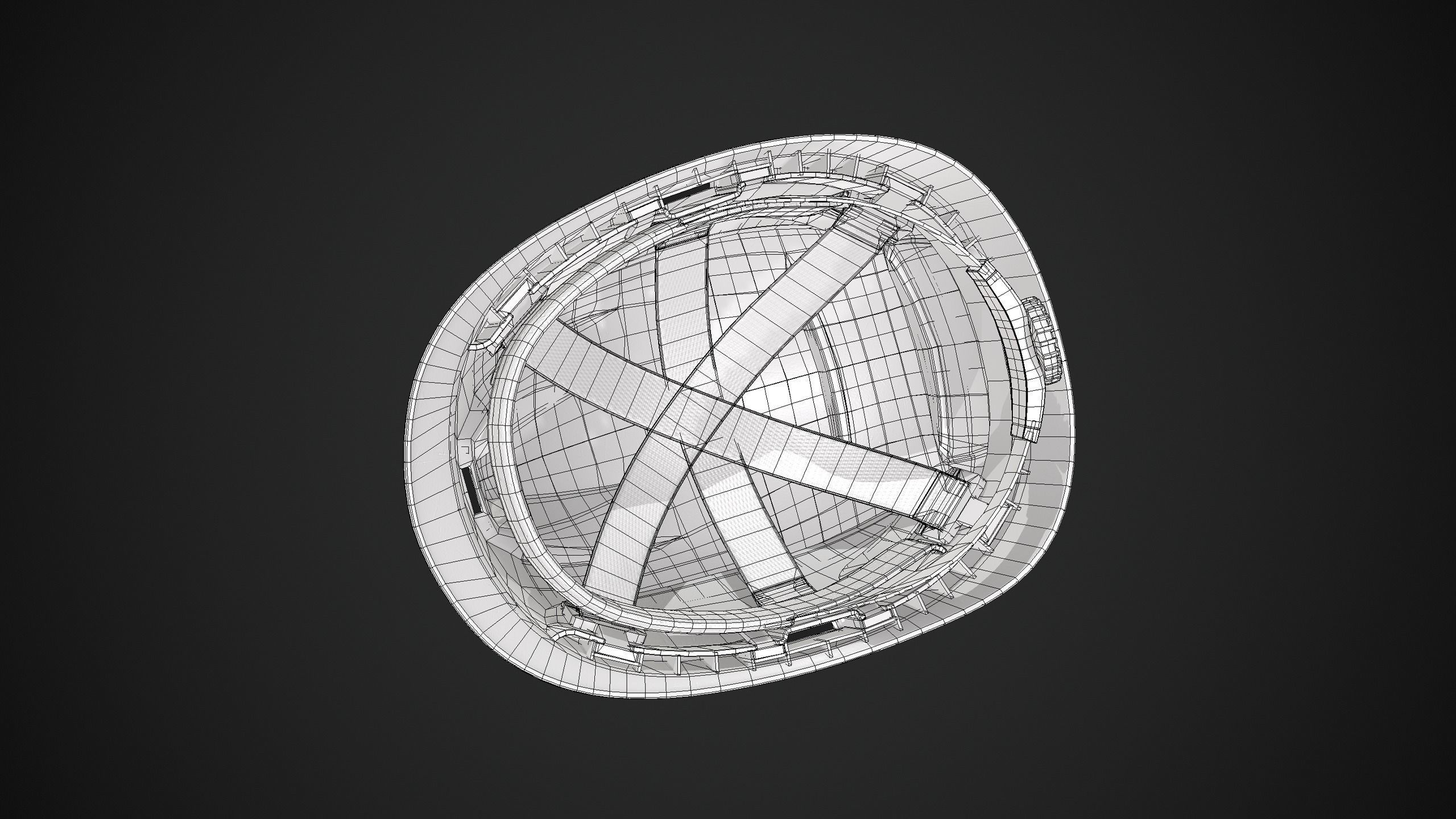 Hard Hat Low-poly 3D model_10