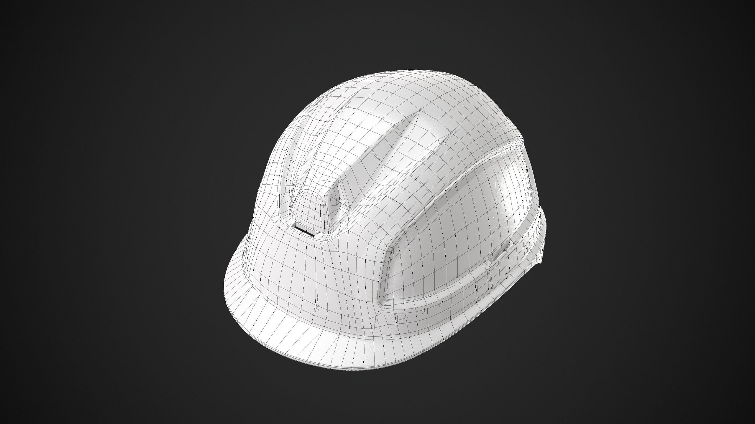Hard Hat Low-poly 3D model_9