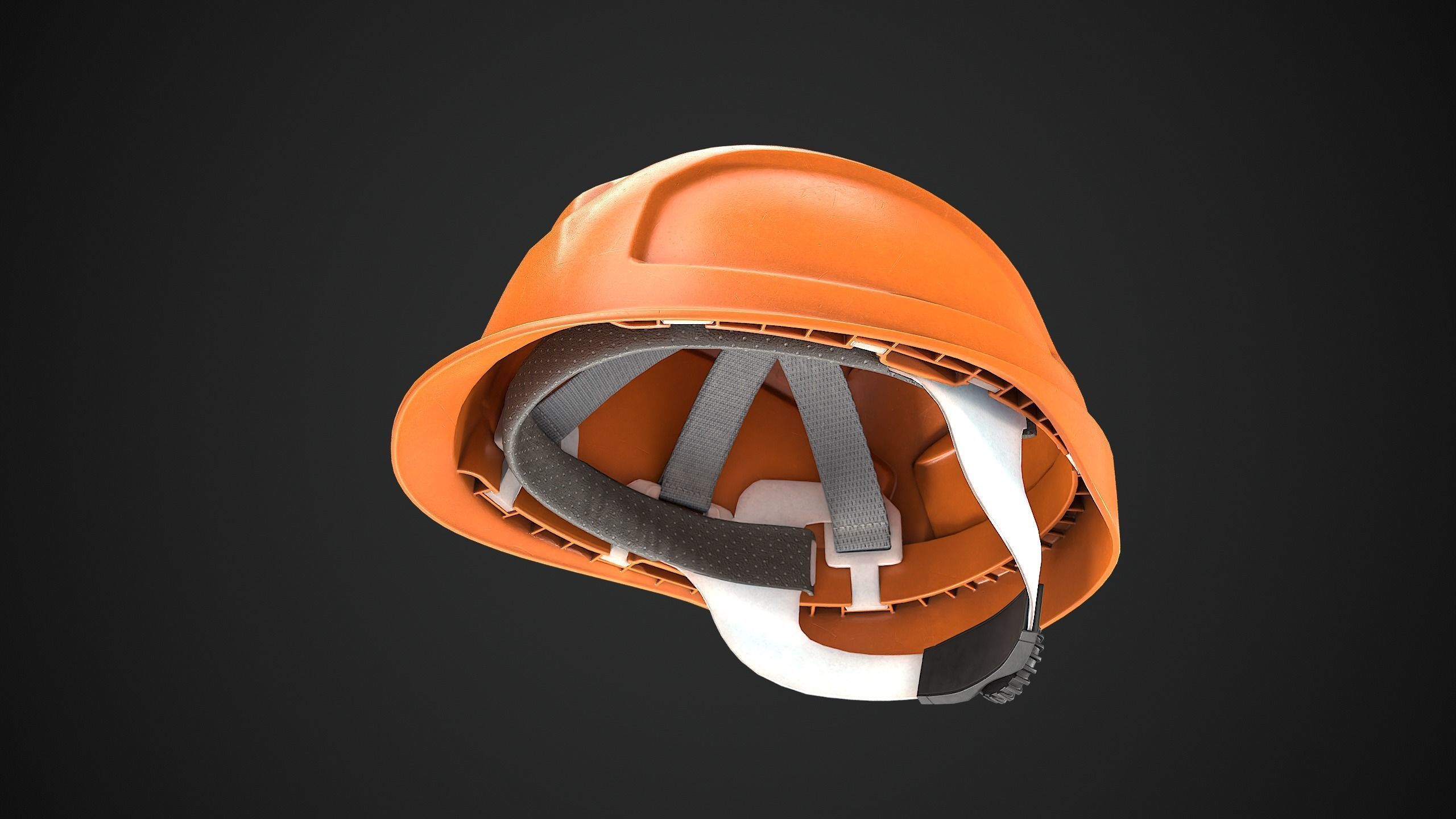 Hard Hat Low-poly 3D model_2