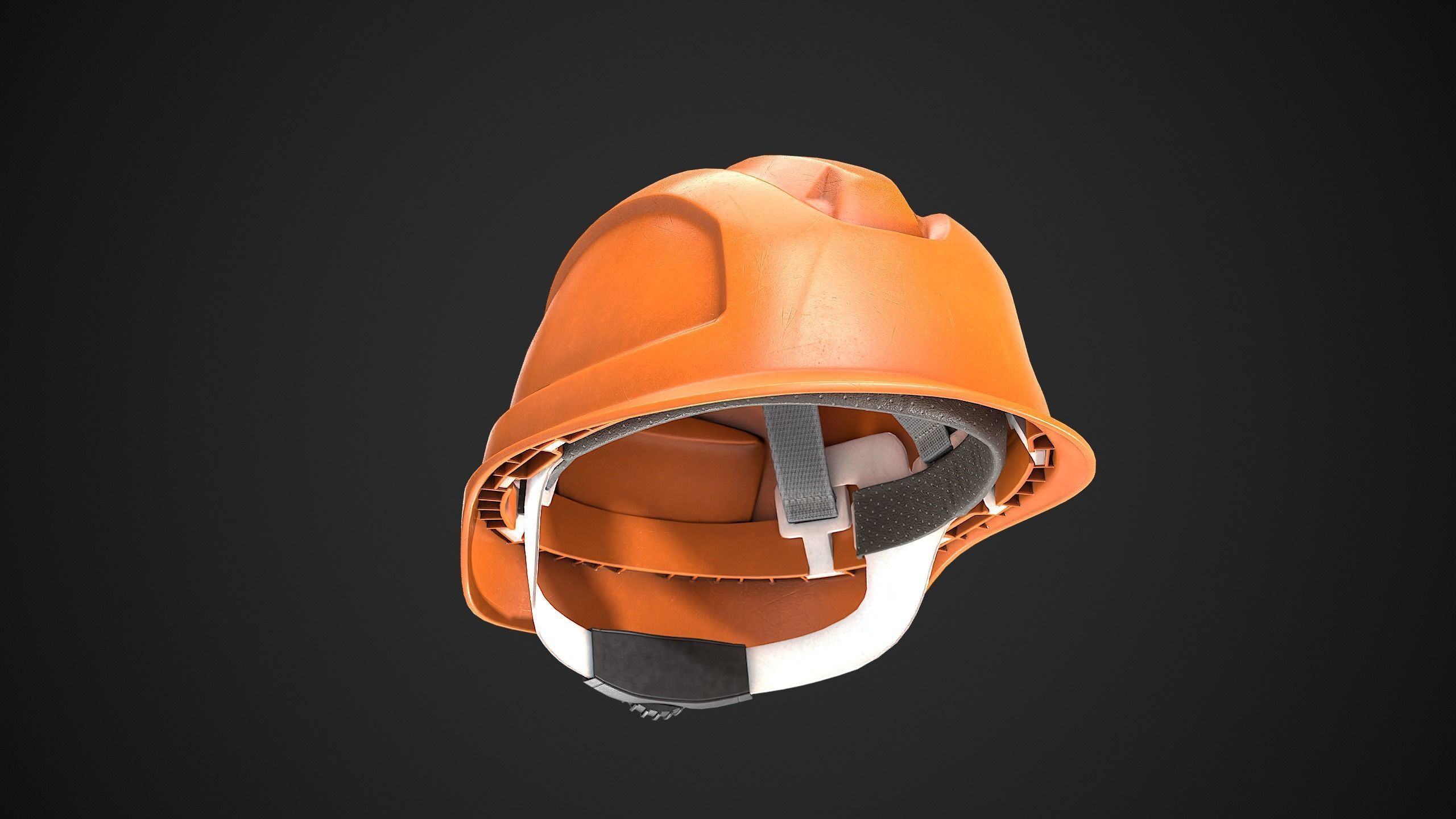 Hard Hat Low-poly 3D model_3