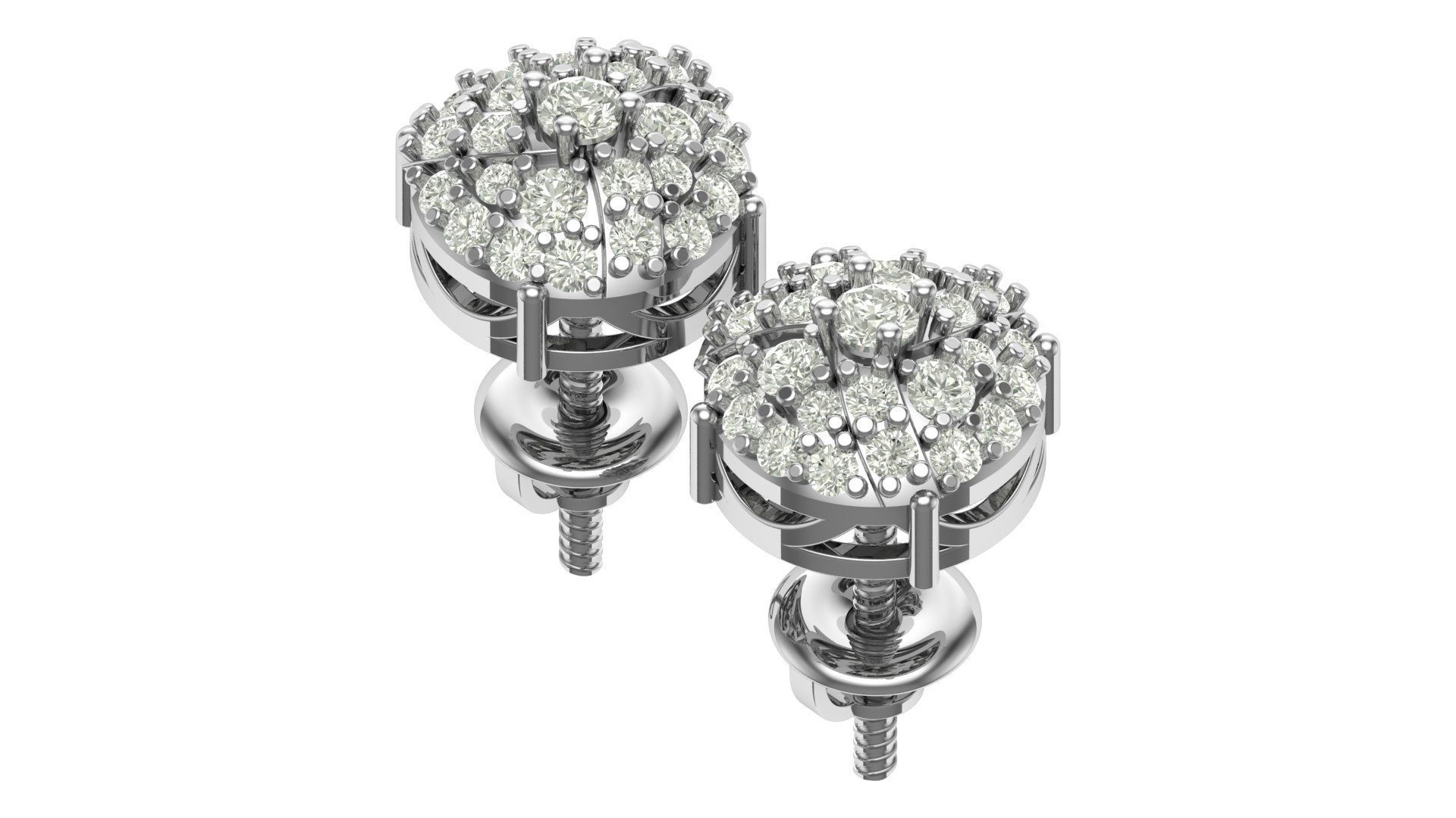 Earring 3D print model_10