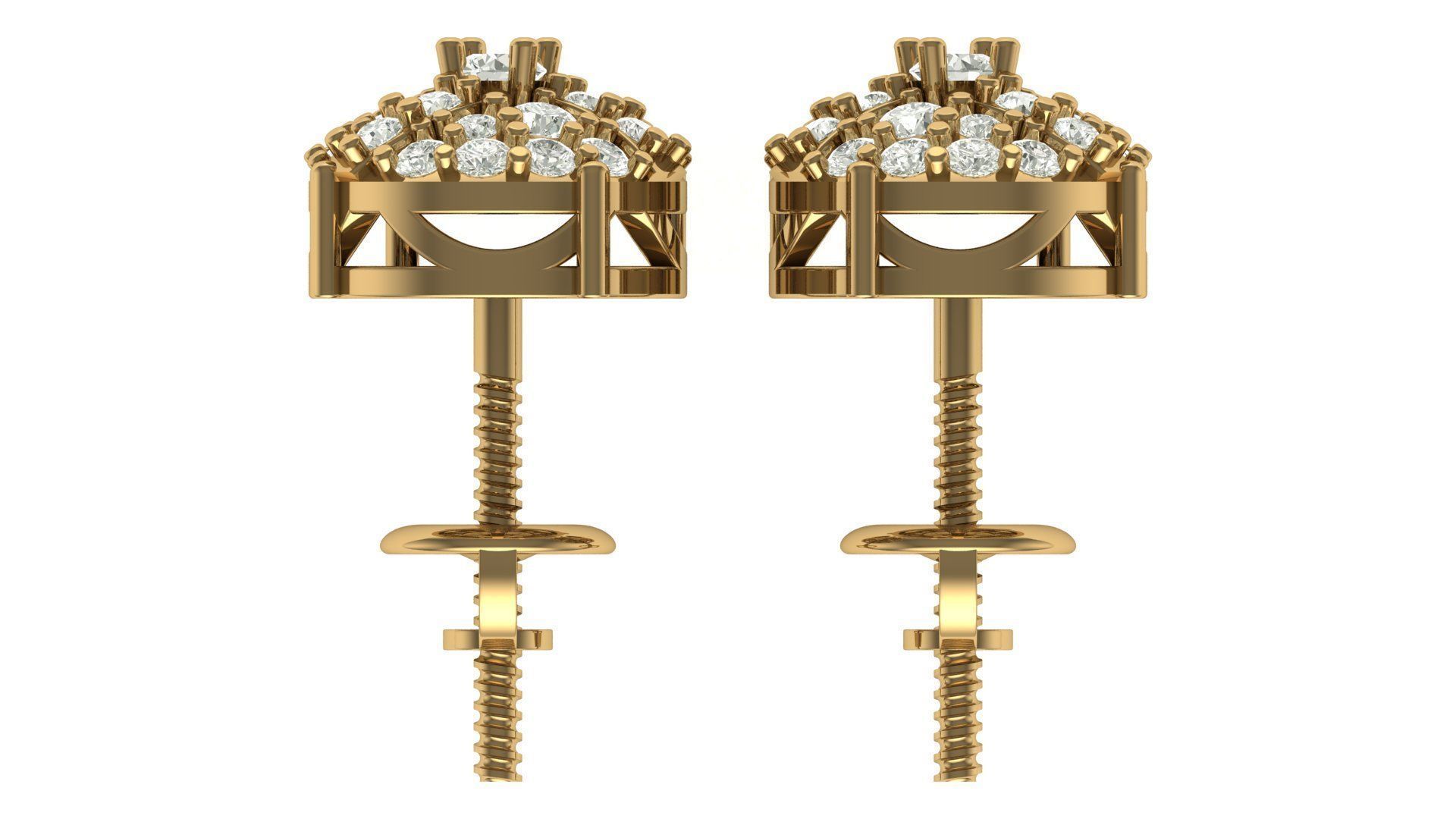 Earring 3D print model_6