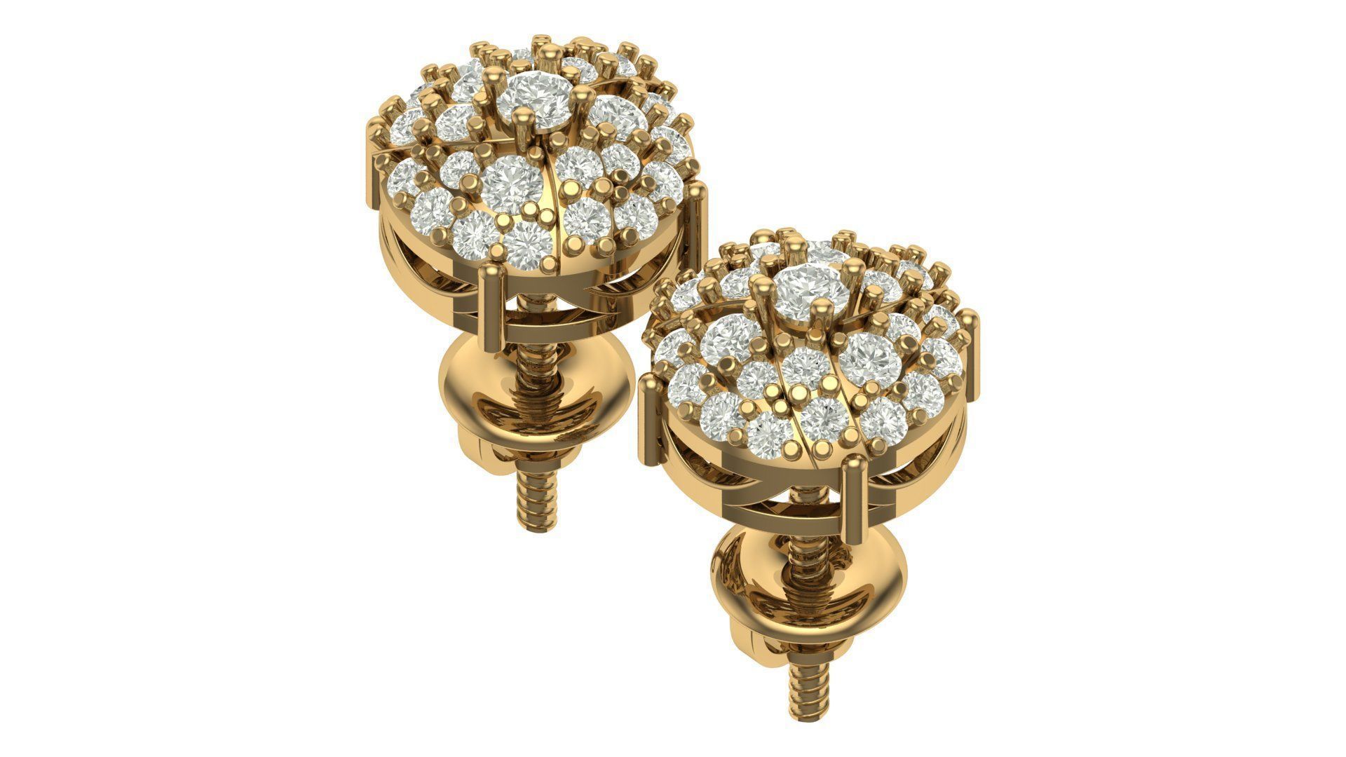 Earring 3D print model_9