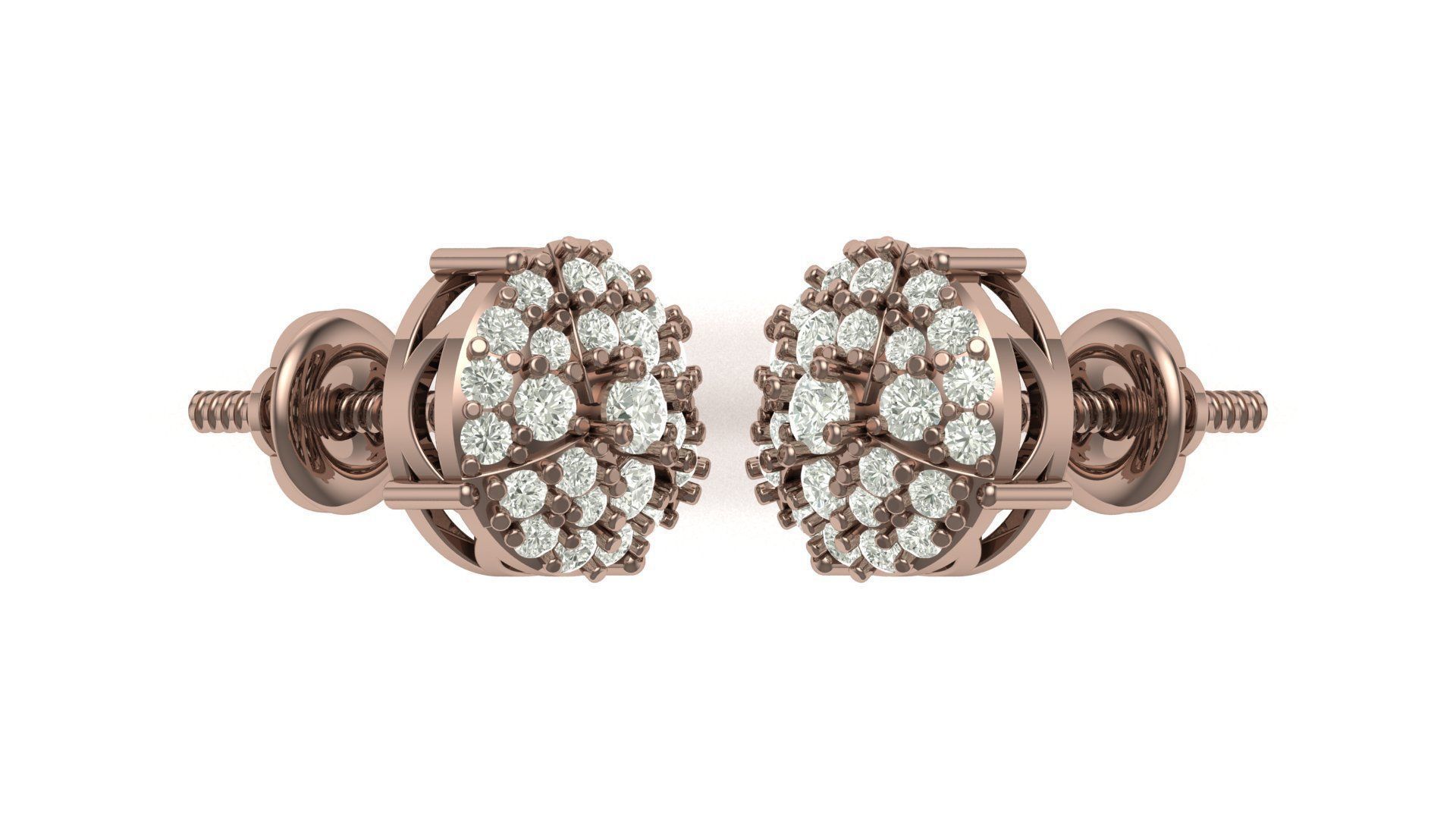 Earring 3D print model_1