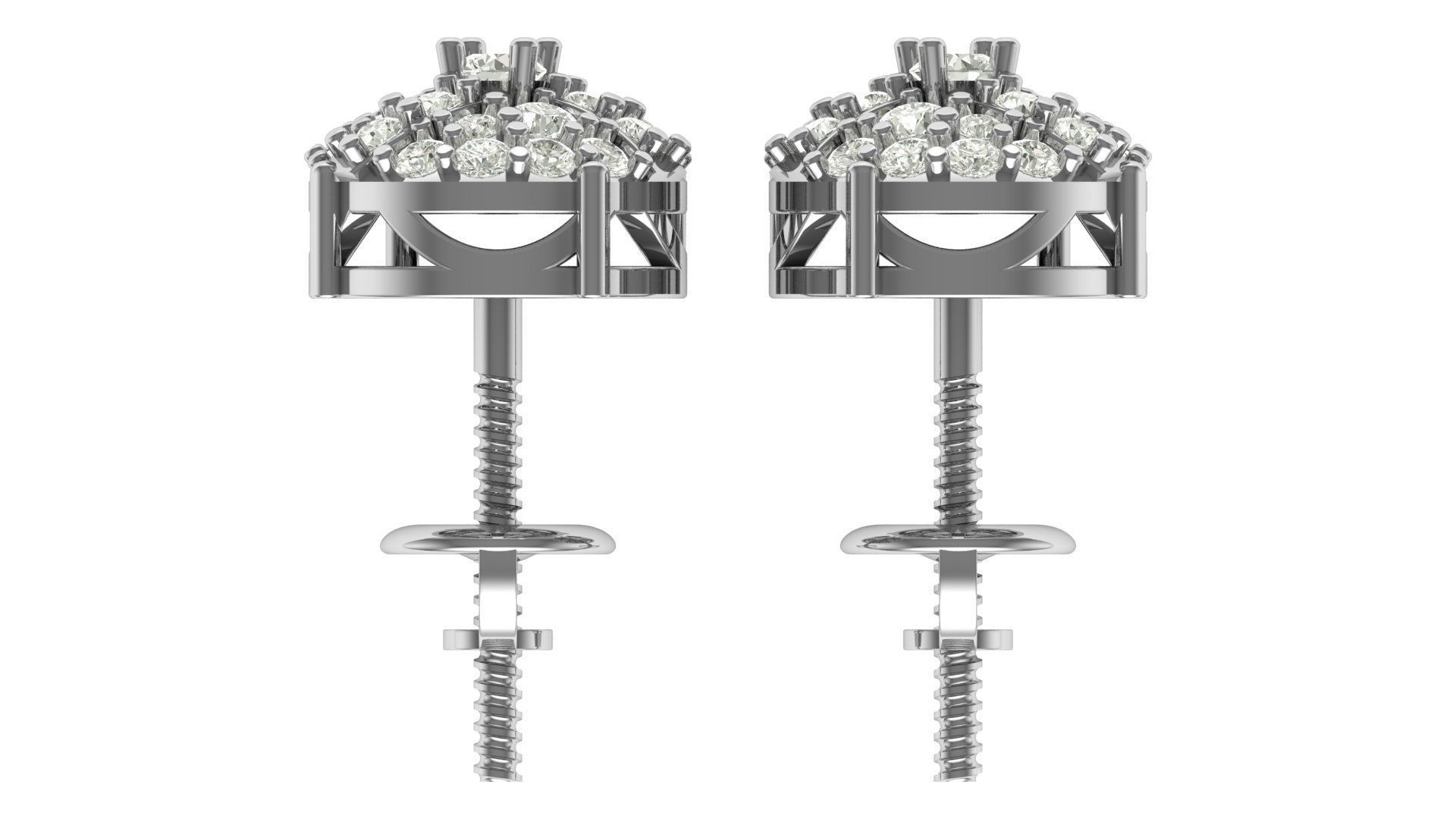 Earring 3D print model_8