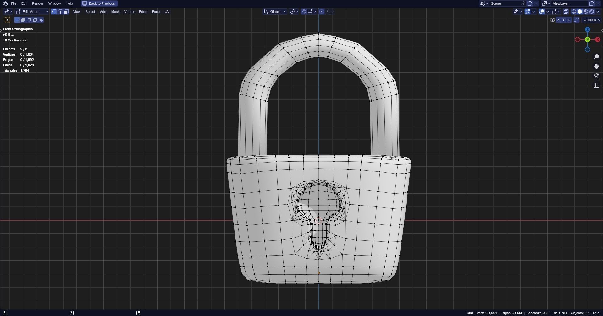 Low poly - Stylized Game Items - Padlock Low-poly 3D model_4