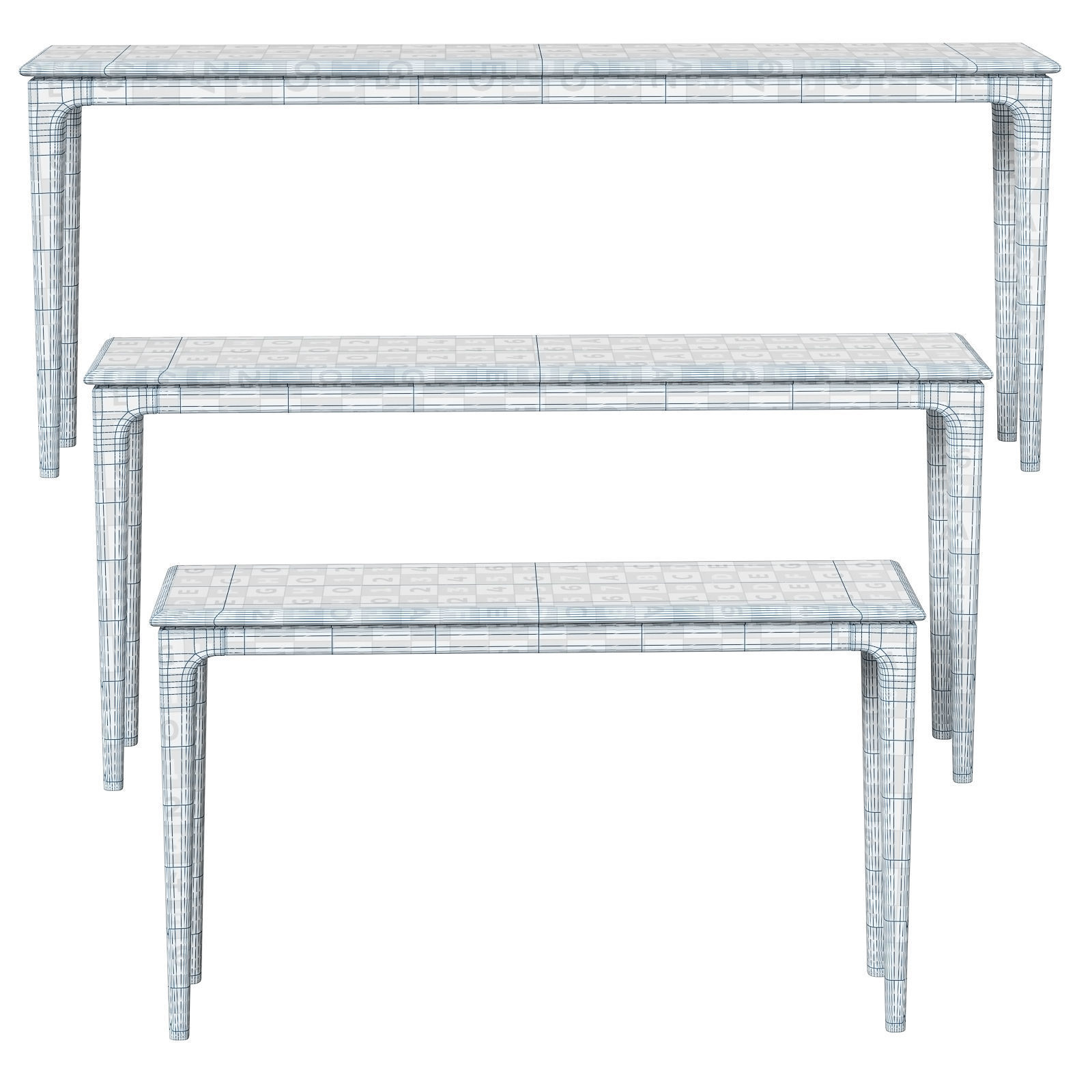 Arhaus console Park 3D model_6