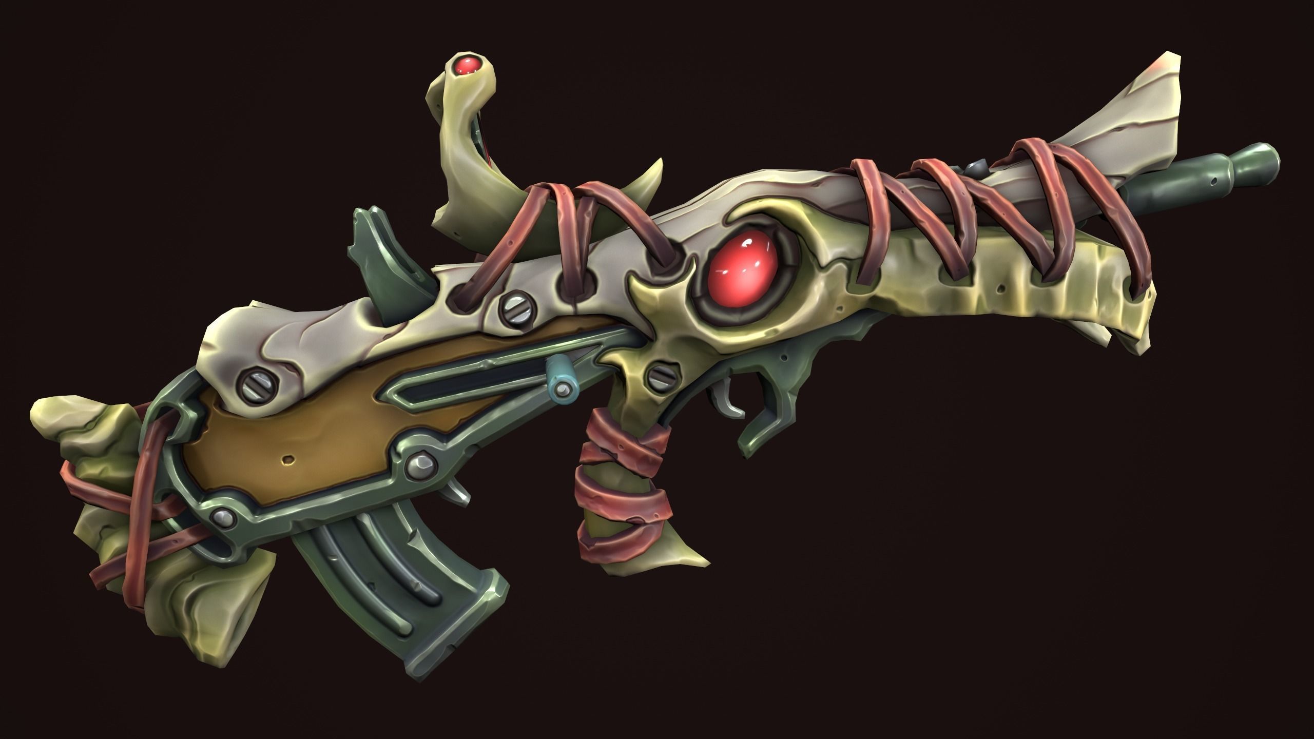 3D model Desert assault rifle VR / AR / low-poly rigged | CGTrader