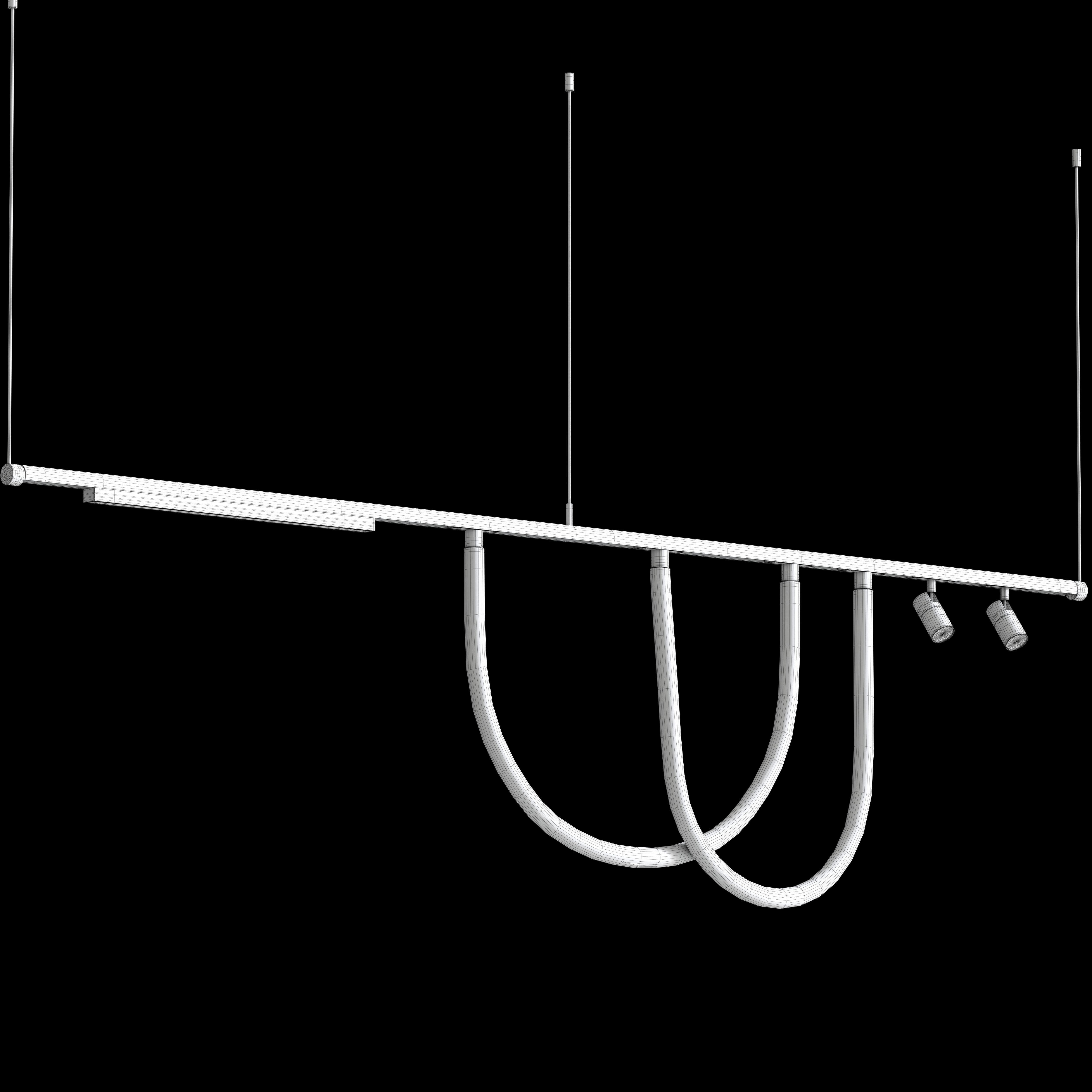 Magnetic Track Lights From USKYLED 3D model_1