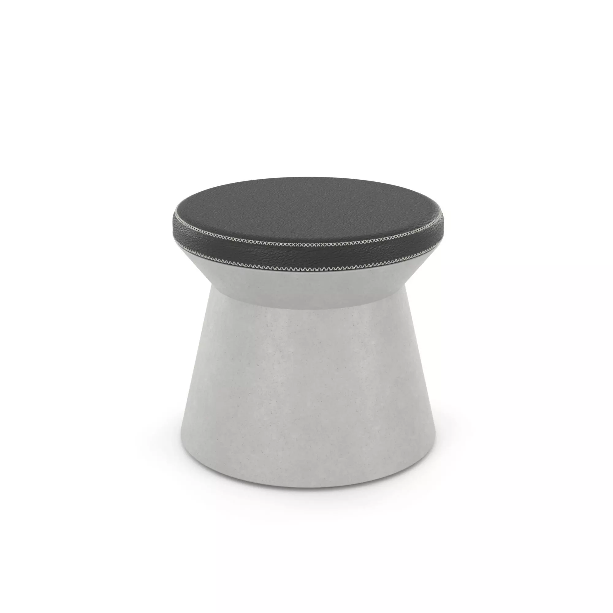 Set Round Concrete CT stool Free 3D model