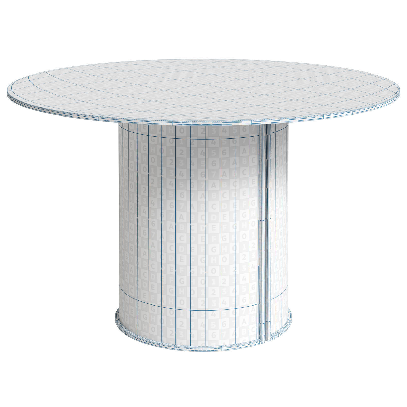 Bauhaus dining table by Kristina Dam 3D model_10