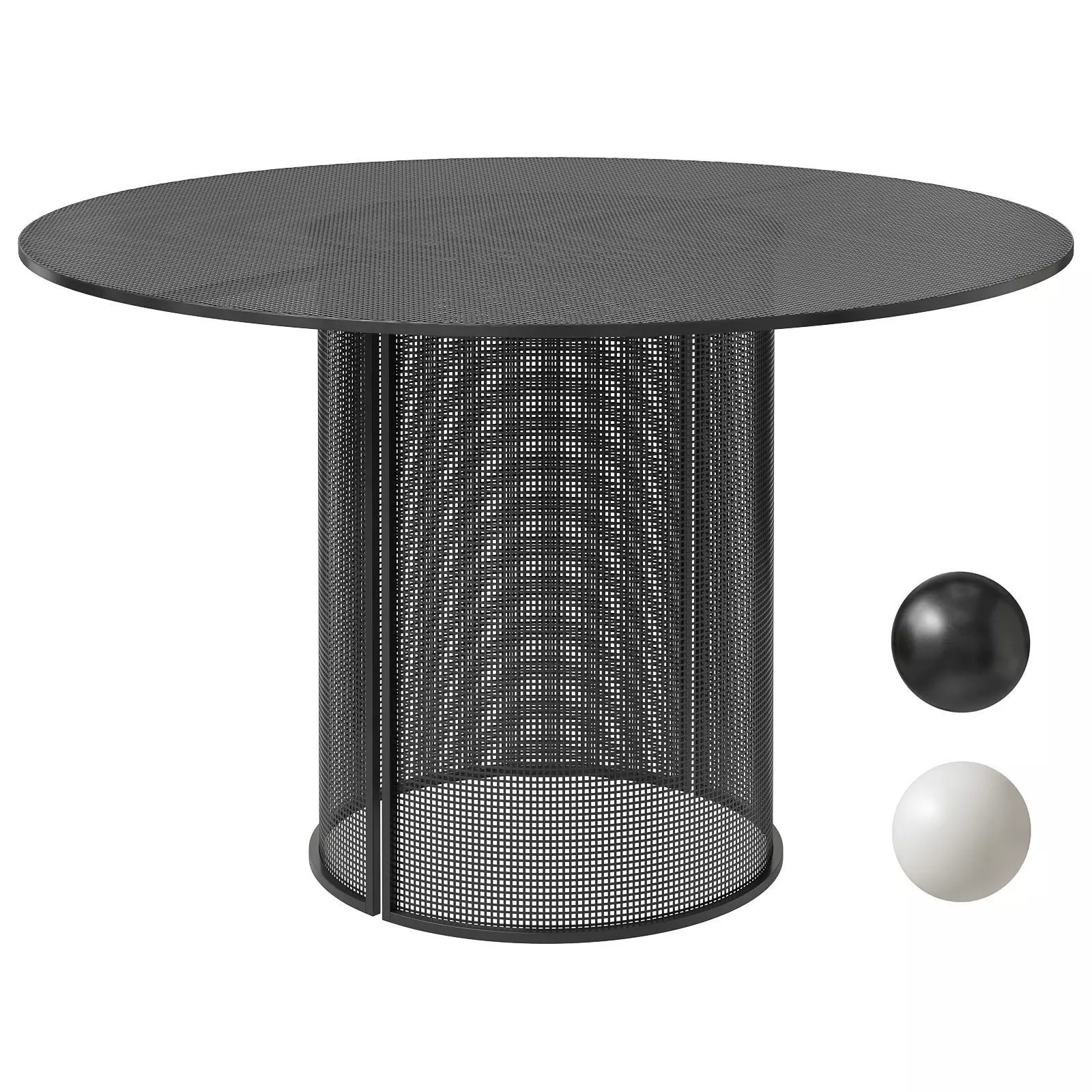 Bauhaus dining table by Kristina Dam 3D model_0