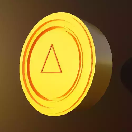 3D Coin Game asset Cartoon 3D model