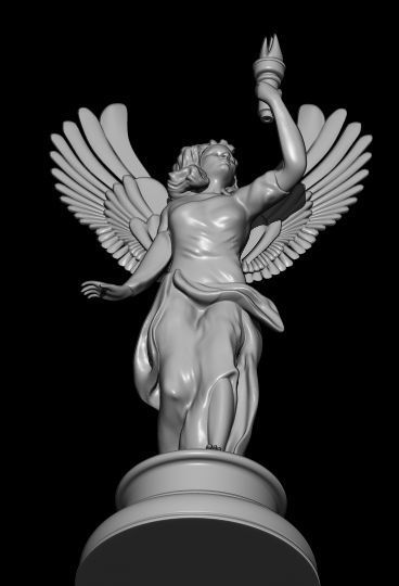 Angelic sculpture 3D print model_0