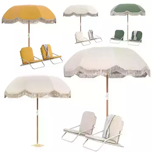 Tallow Beach Umbrella Beach Chair Set