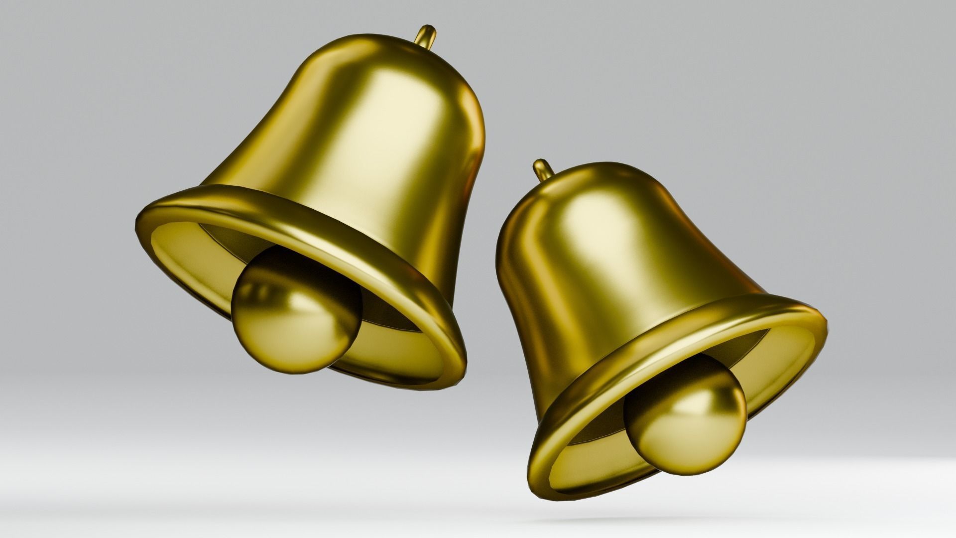 Low poly - Stylized Game Items - Ringbell Low-poly 3D model_1