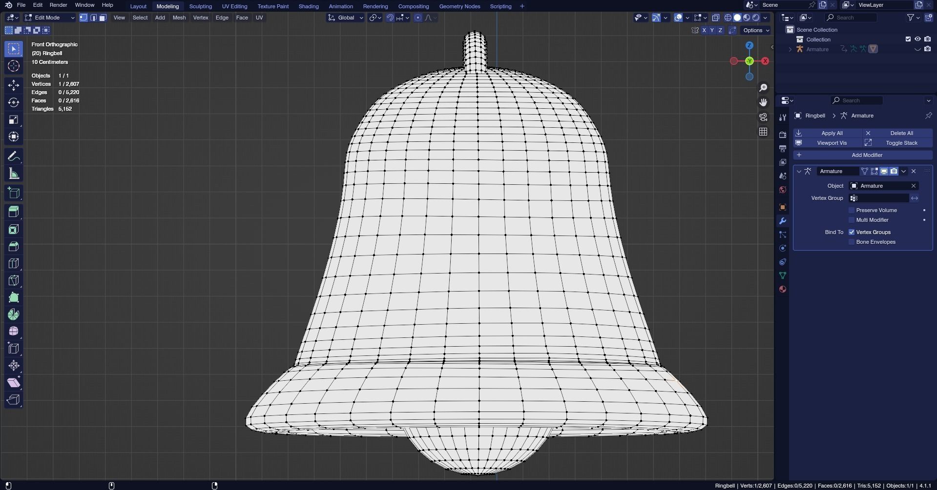 Low poly - Stylized Game Items - Ringbell Low-poly 3D model_4