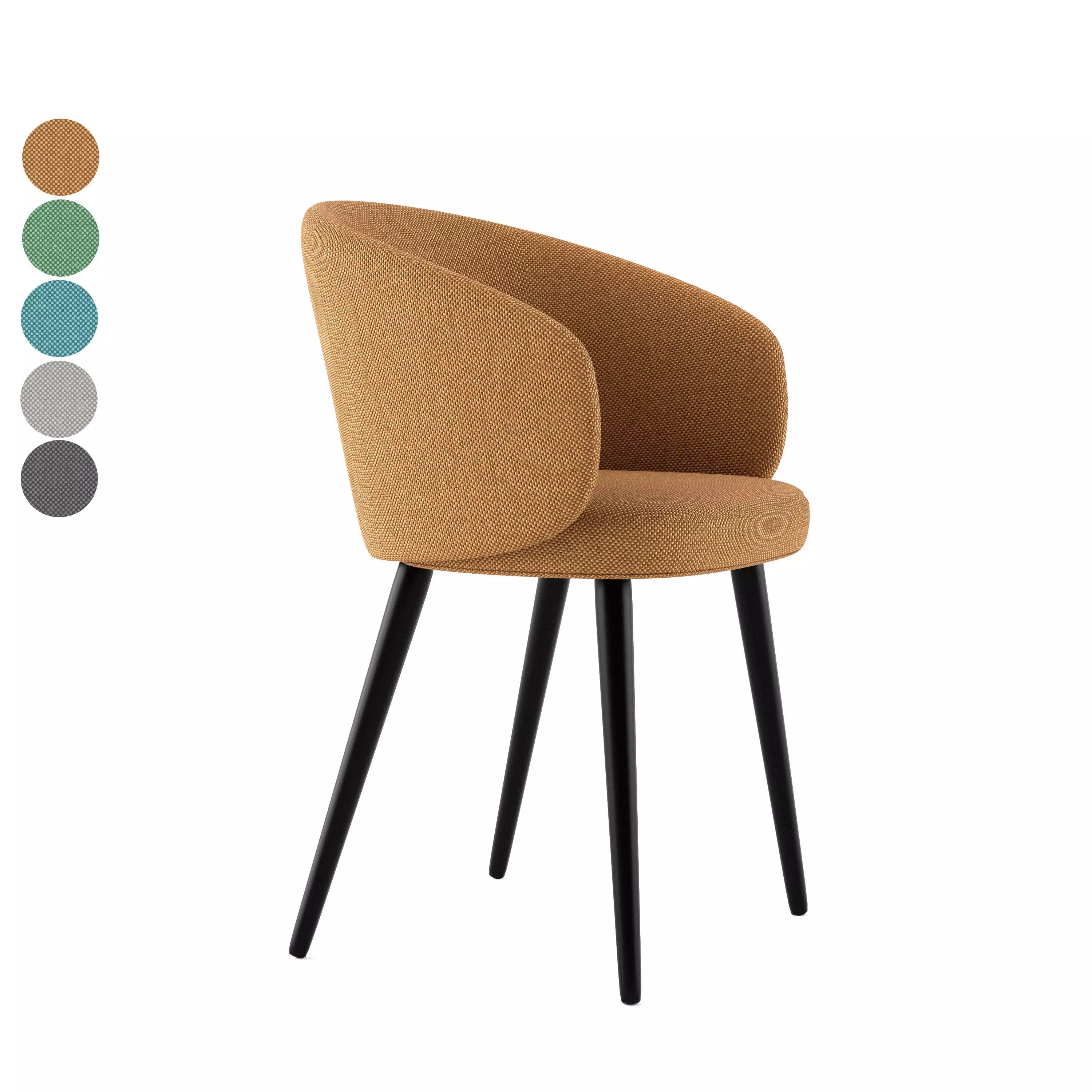 Dining chair 3D model_0