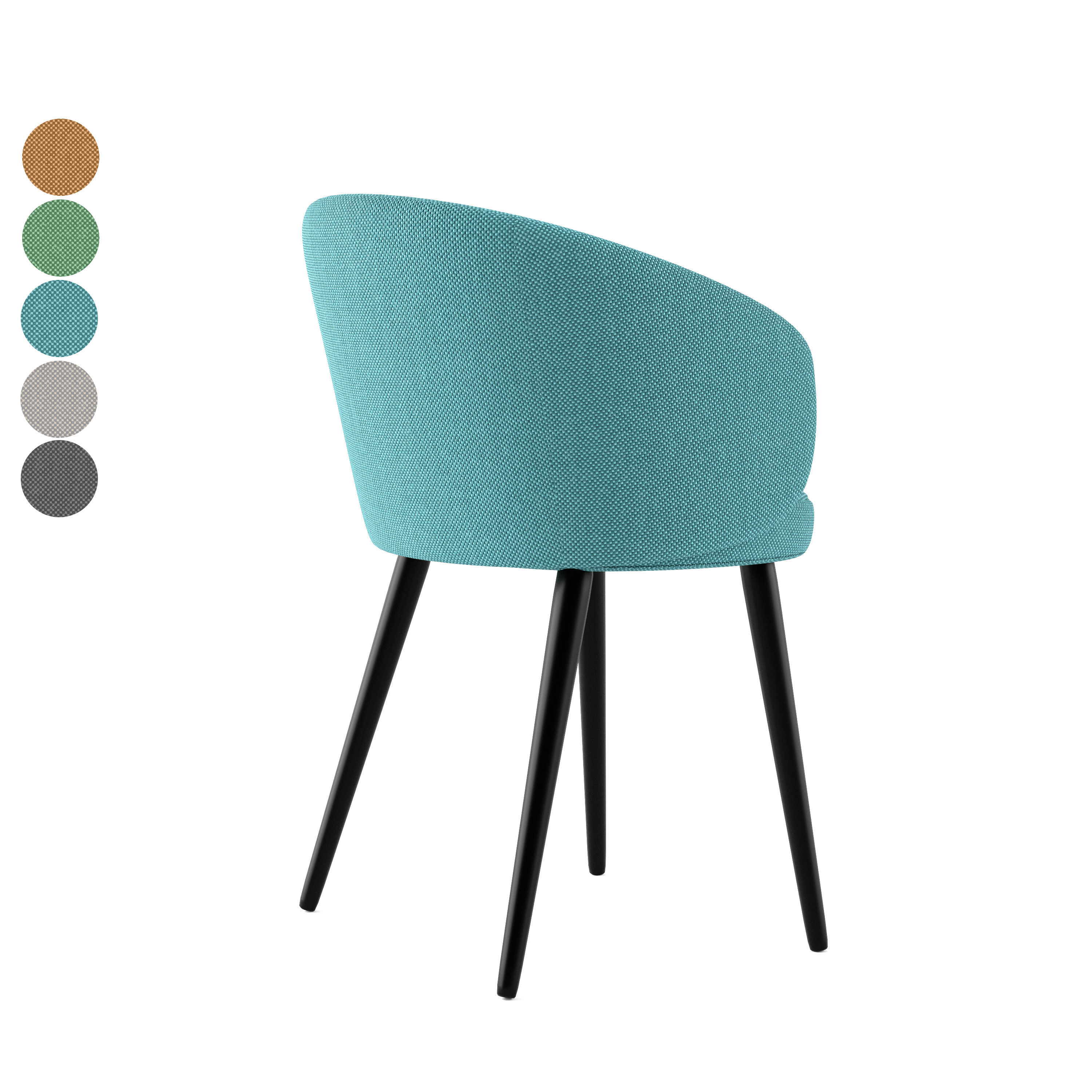 Dining chair 3D model_5
