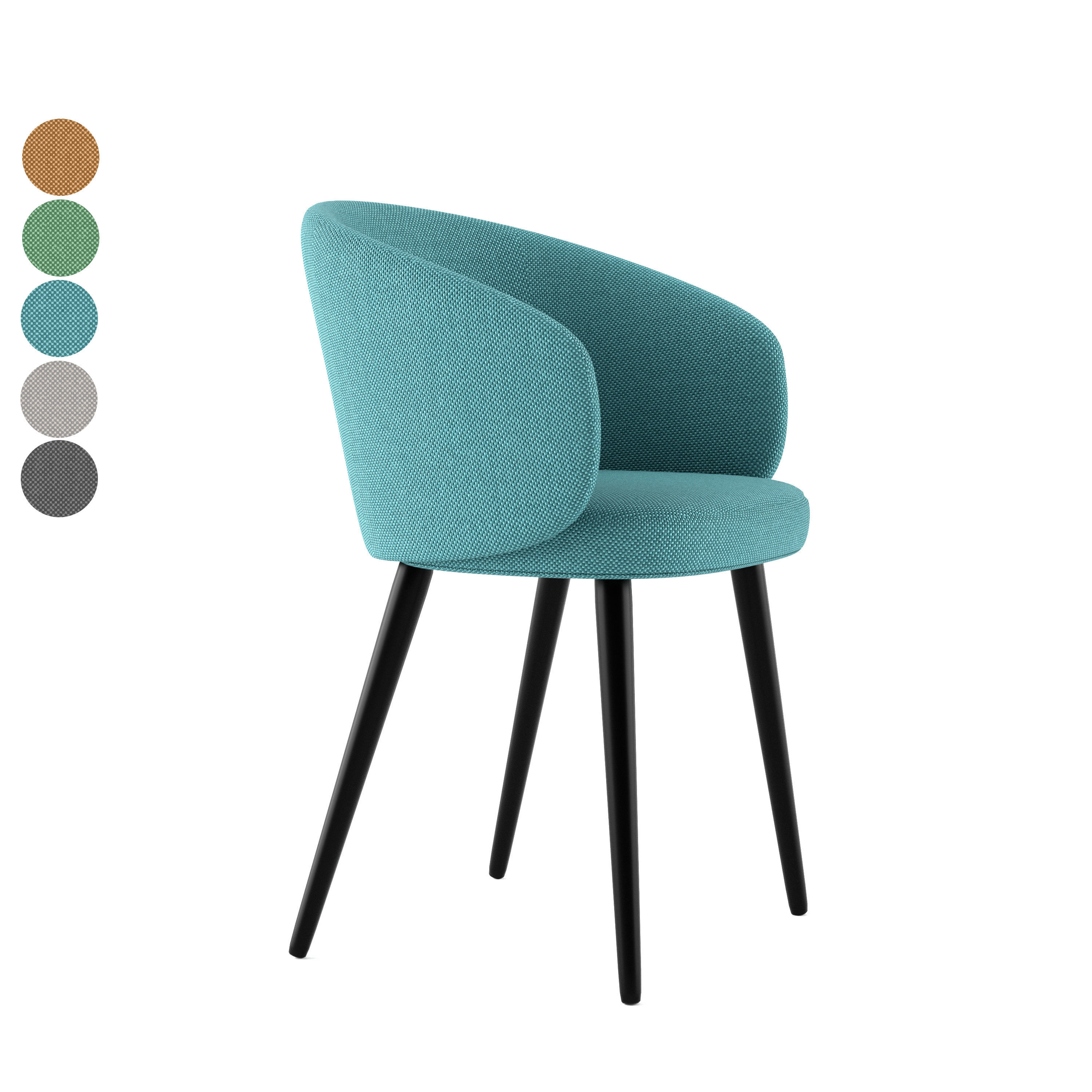 Dining chair 3D model_2