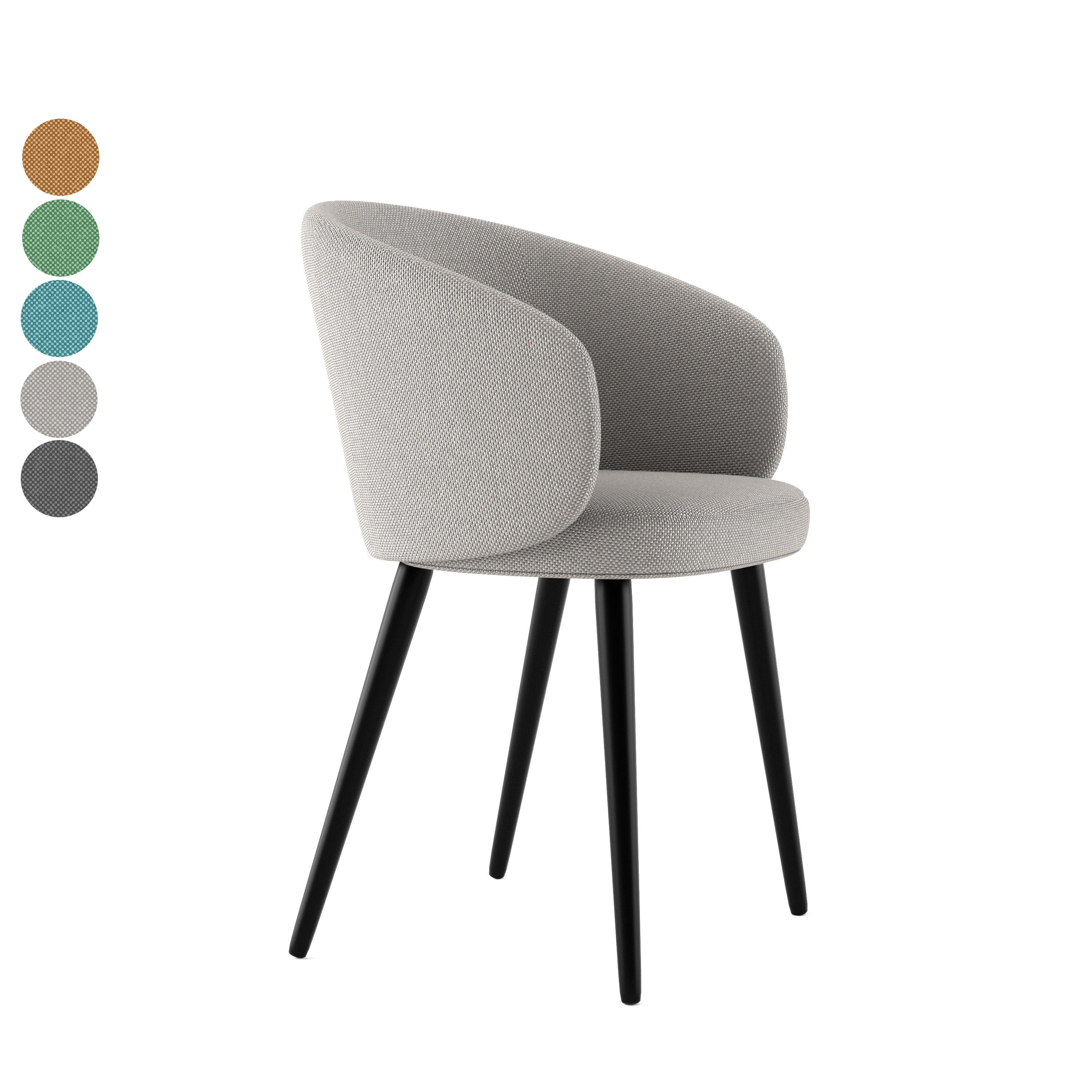 Dining chair 3D model_3