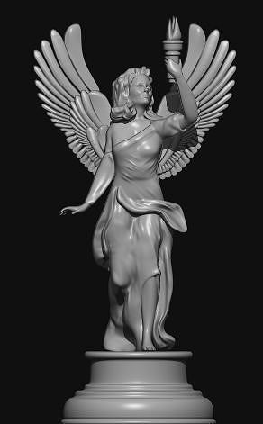 Angelic sculpture 3D print model