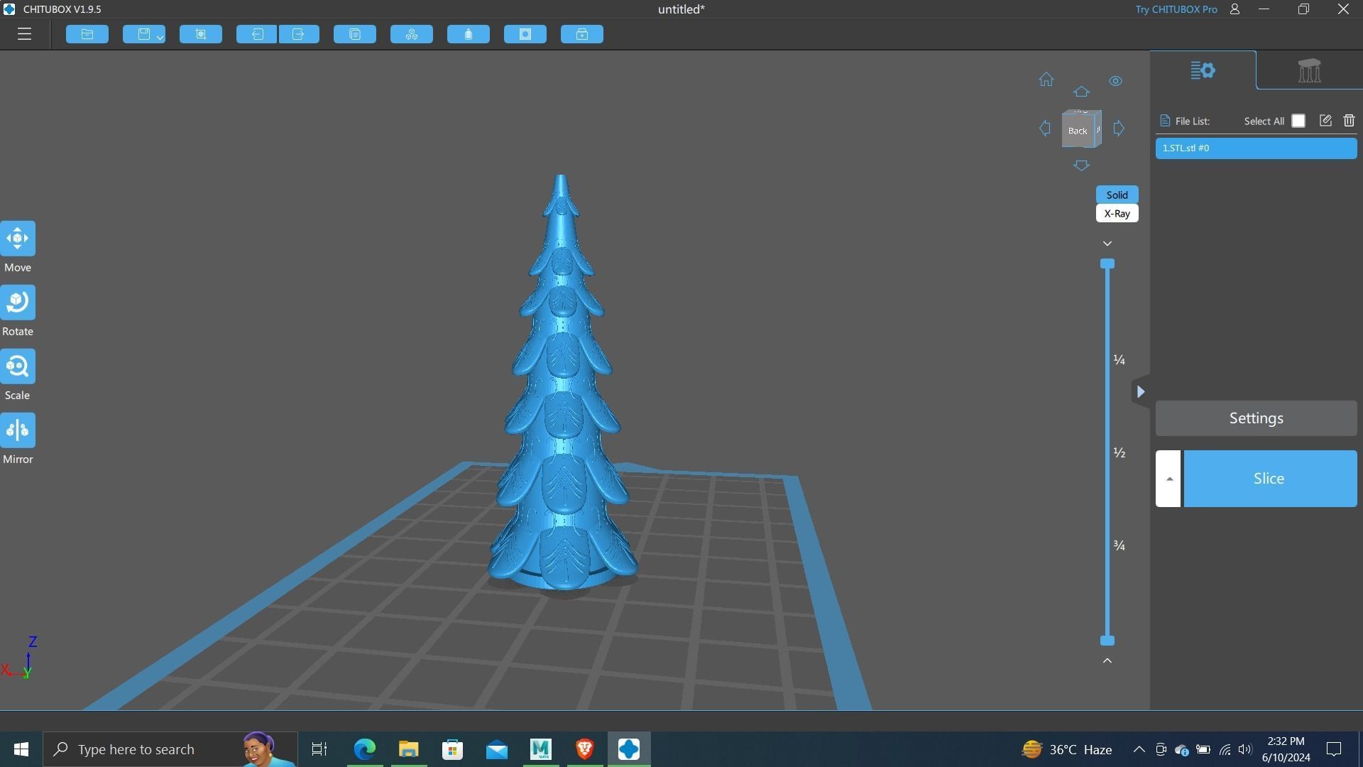 Gisela Graham LED Gingerbread Christmas Tree 3d Printing ready 3D print model_1