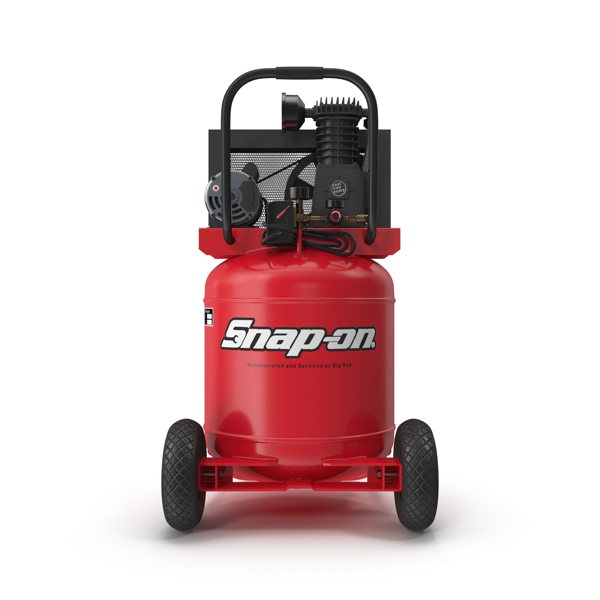 Air Compressor Portable Vertical BRA5DV30VP Low-poly 3D model_12