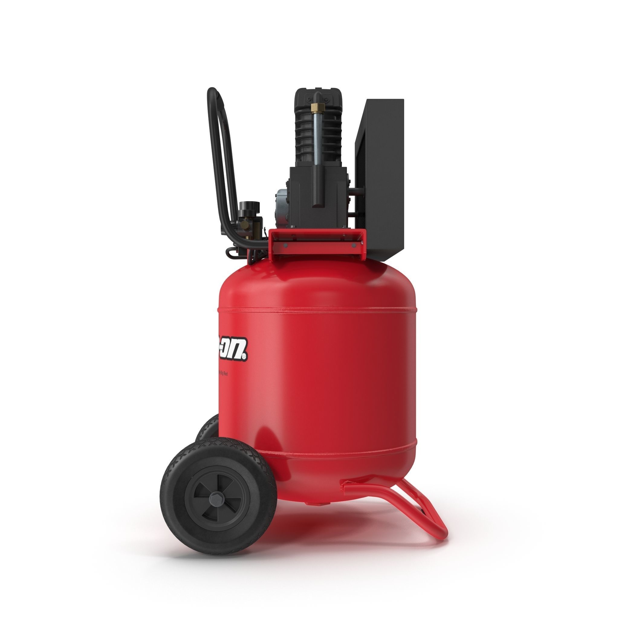 Air Compressor Portable Vertical BRA5DV30VP Low-poly 3D model_13