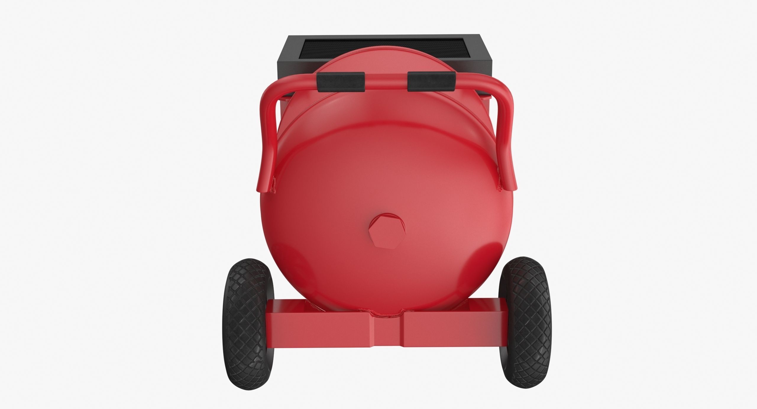 Air Compressor Portable Vertical BRA5DV30VP Low-poly 3D model_5