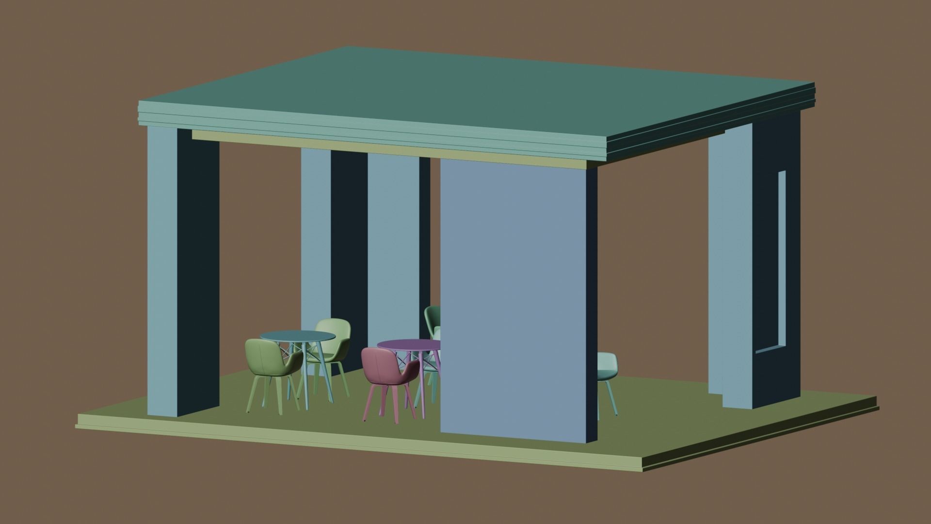 Exhibition Stall or Booth Design for advertisement 3d model 3D model_15