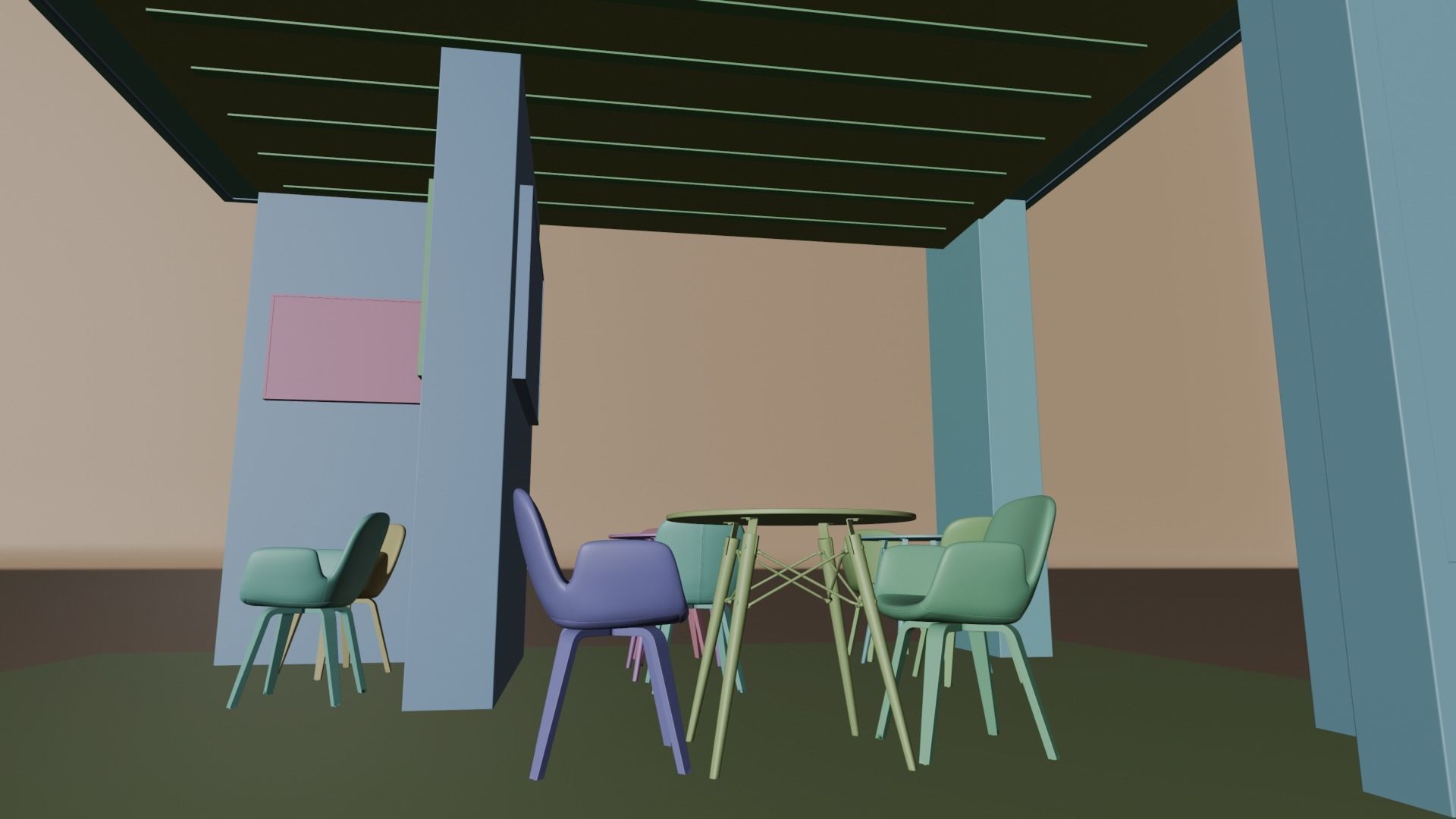 Exhibition Stall or Booth Design for advertisement 3d model 3D model_16