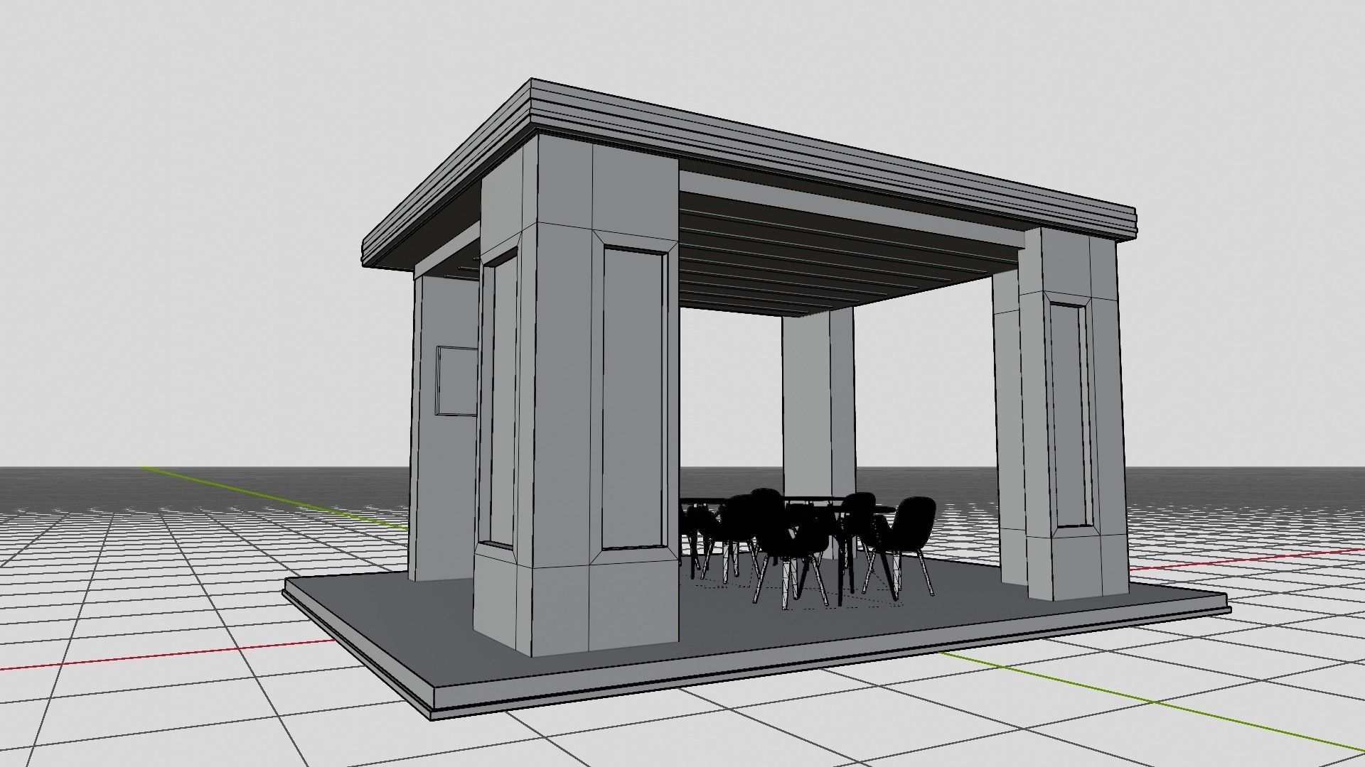 Exhibition Stall or Booth Design for advertisement 3d model 3D model_20