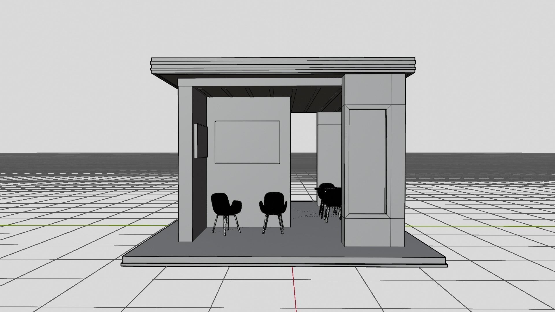 Exhibition Stall or Booth Design for advertisement 3d model 3D model_23