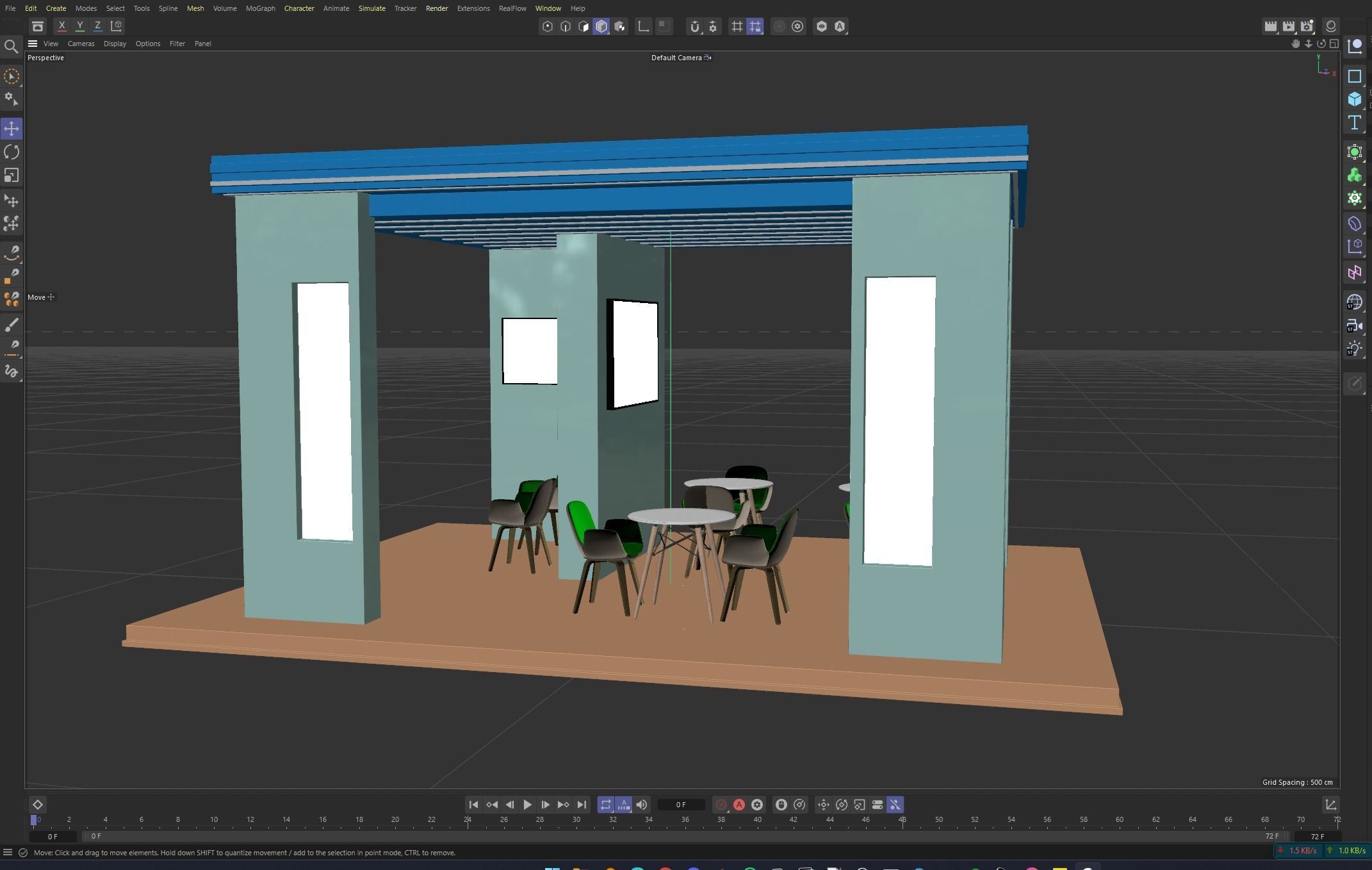 Exhibition Stall or Booth Design for advertisement 3d model 3D model_18