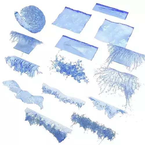 15 Wave Collection 3D model