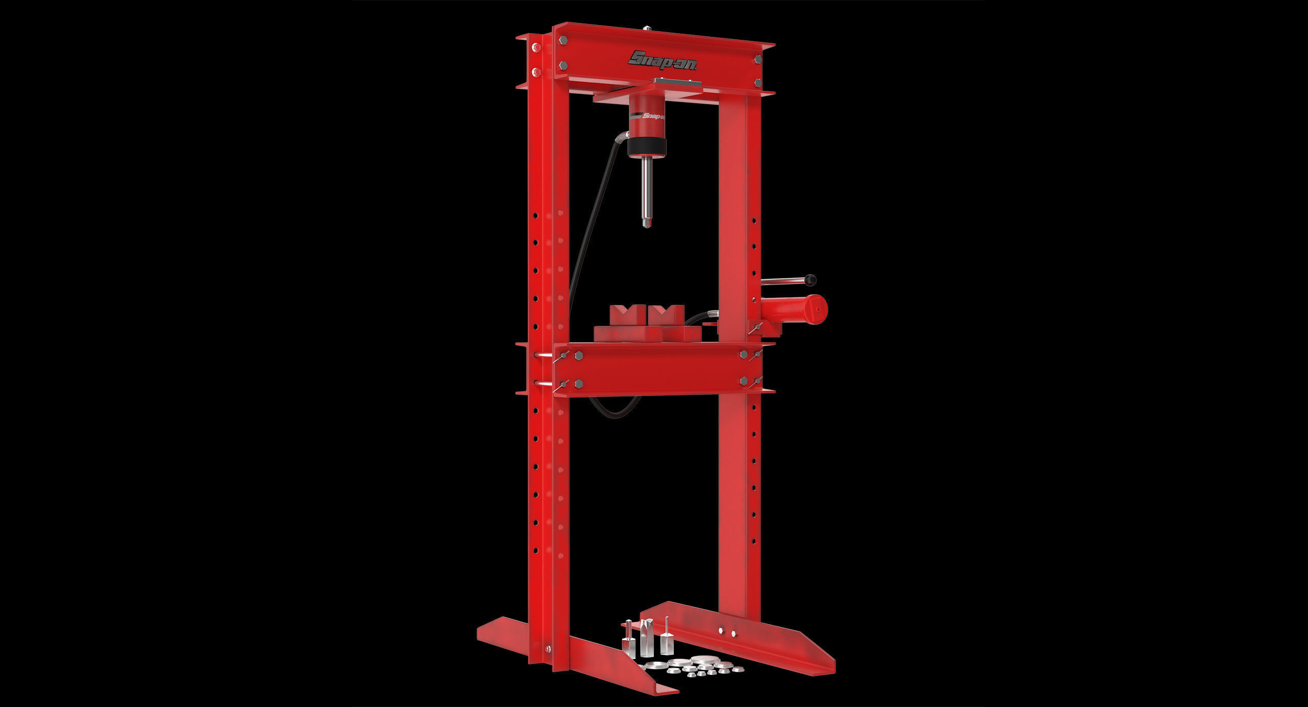 Hydraulic press CG470BHY Low-poly 3D model_1