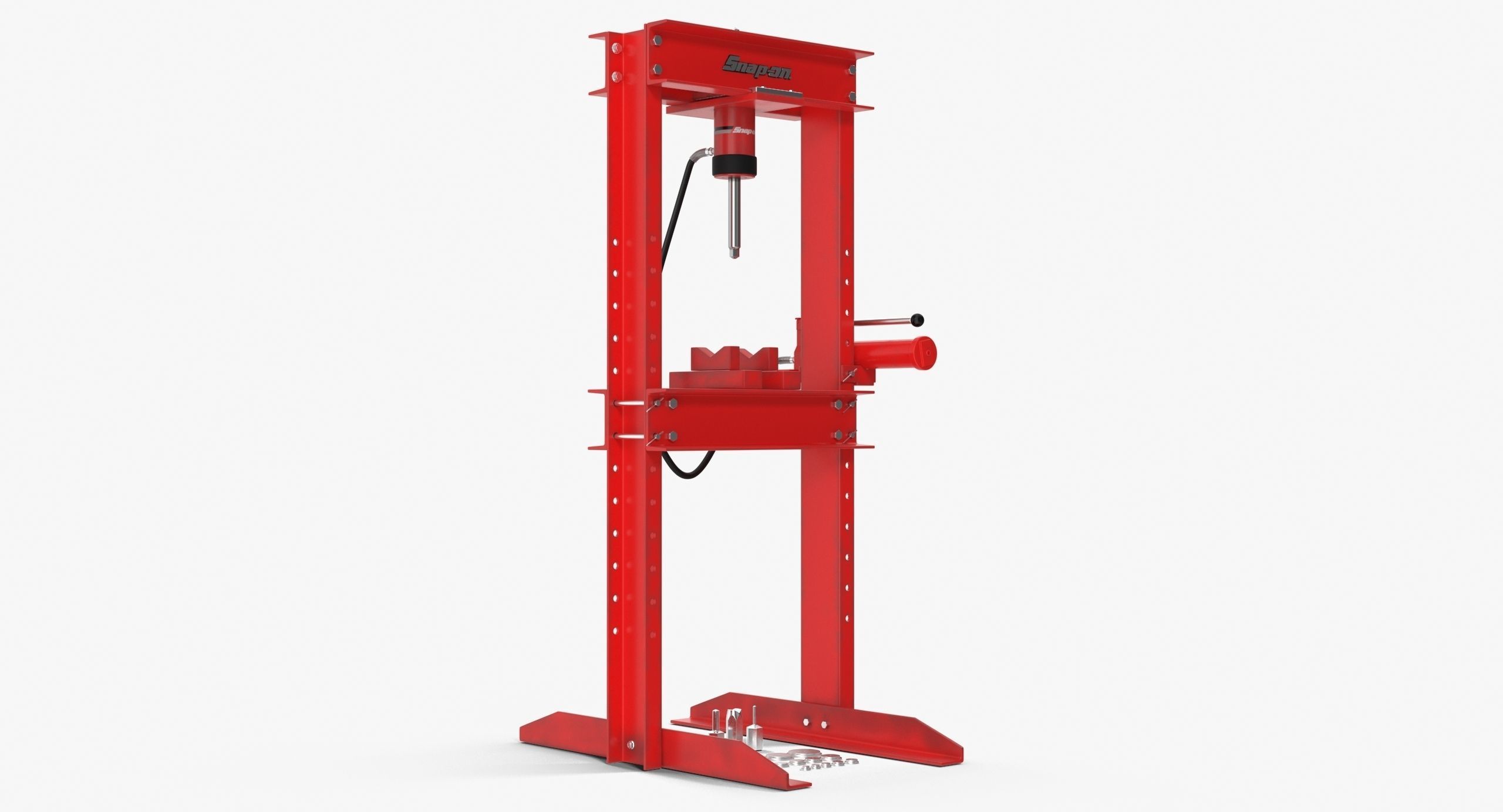 Hydraulic press CG470BHY Low-poly 3D model_10