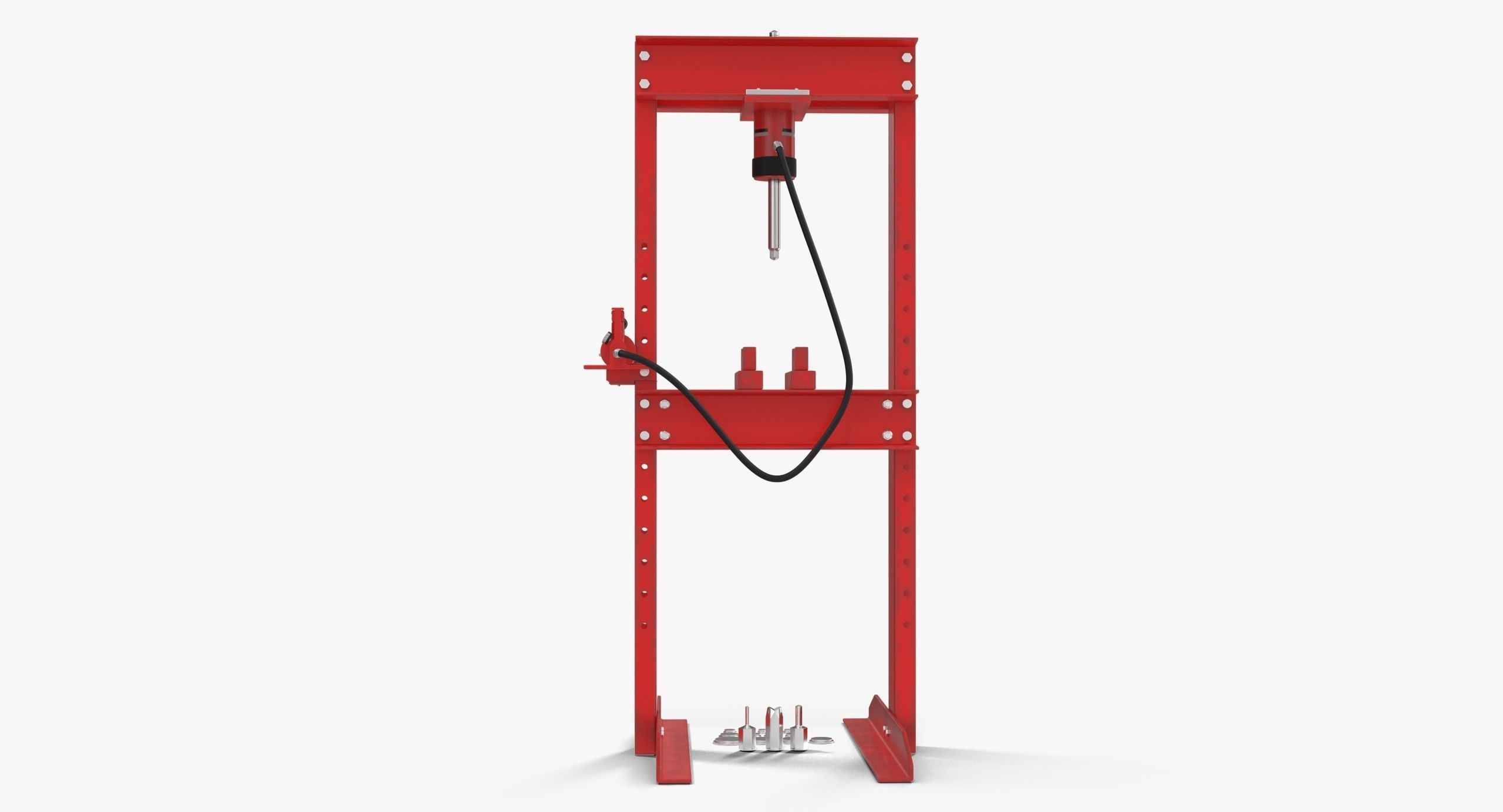 Hydraulic press CG470BHY Low-poly 3D model_14