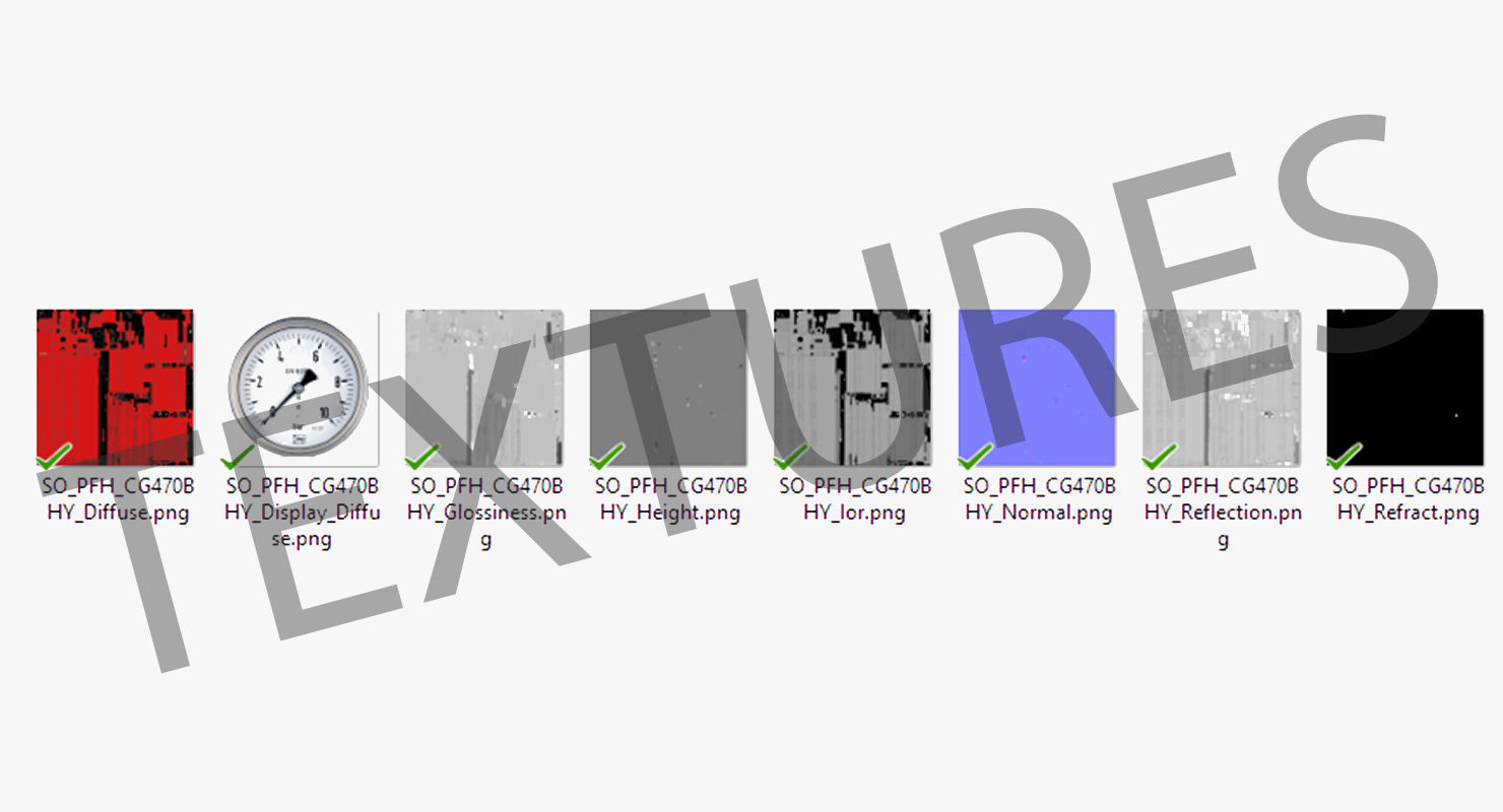 Hydraulic press CG470BHY Low-poly 3D model_27