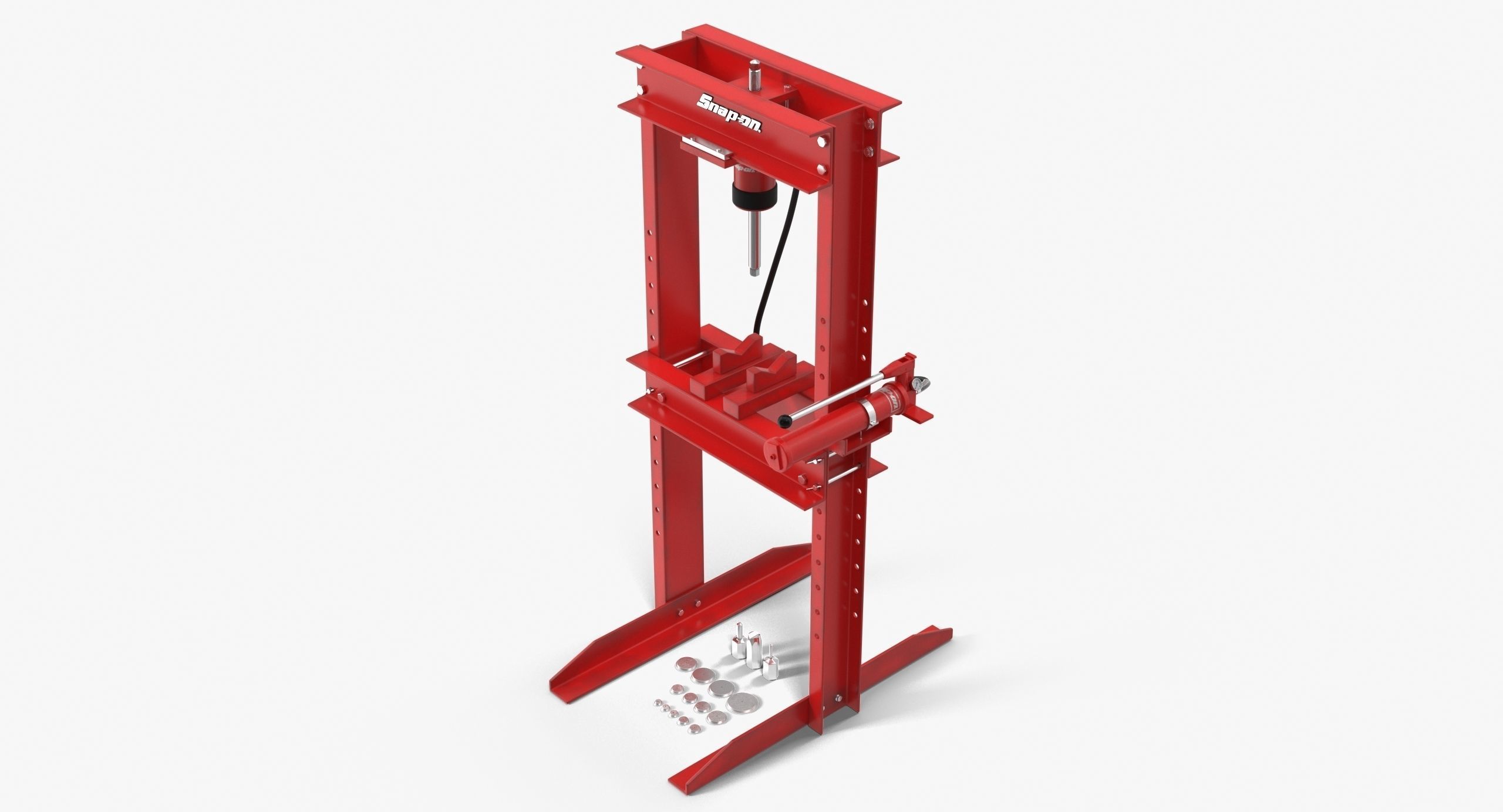 Hydraulic press CG470BHY Low-poly 3D model_3