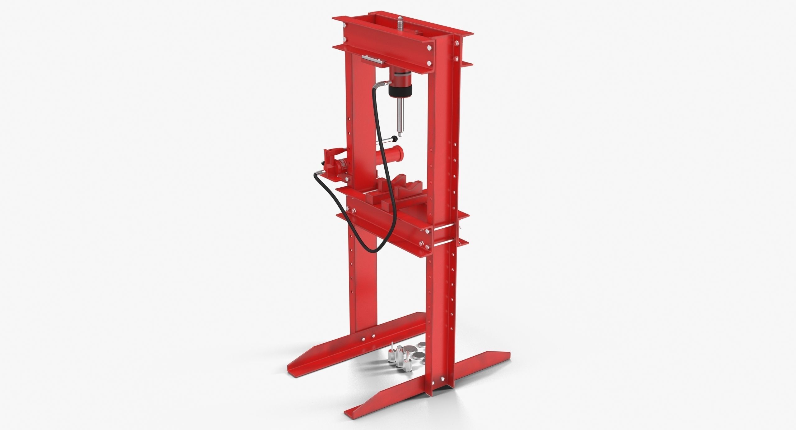 Hydraulic press CG470BHY Low-poly 3D model_4