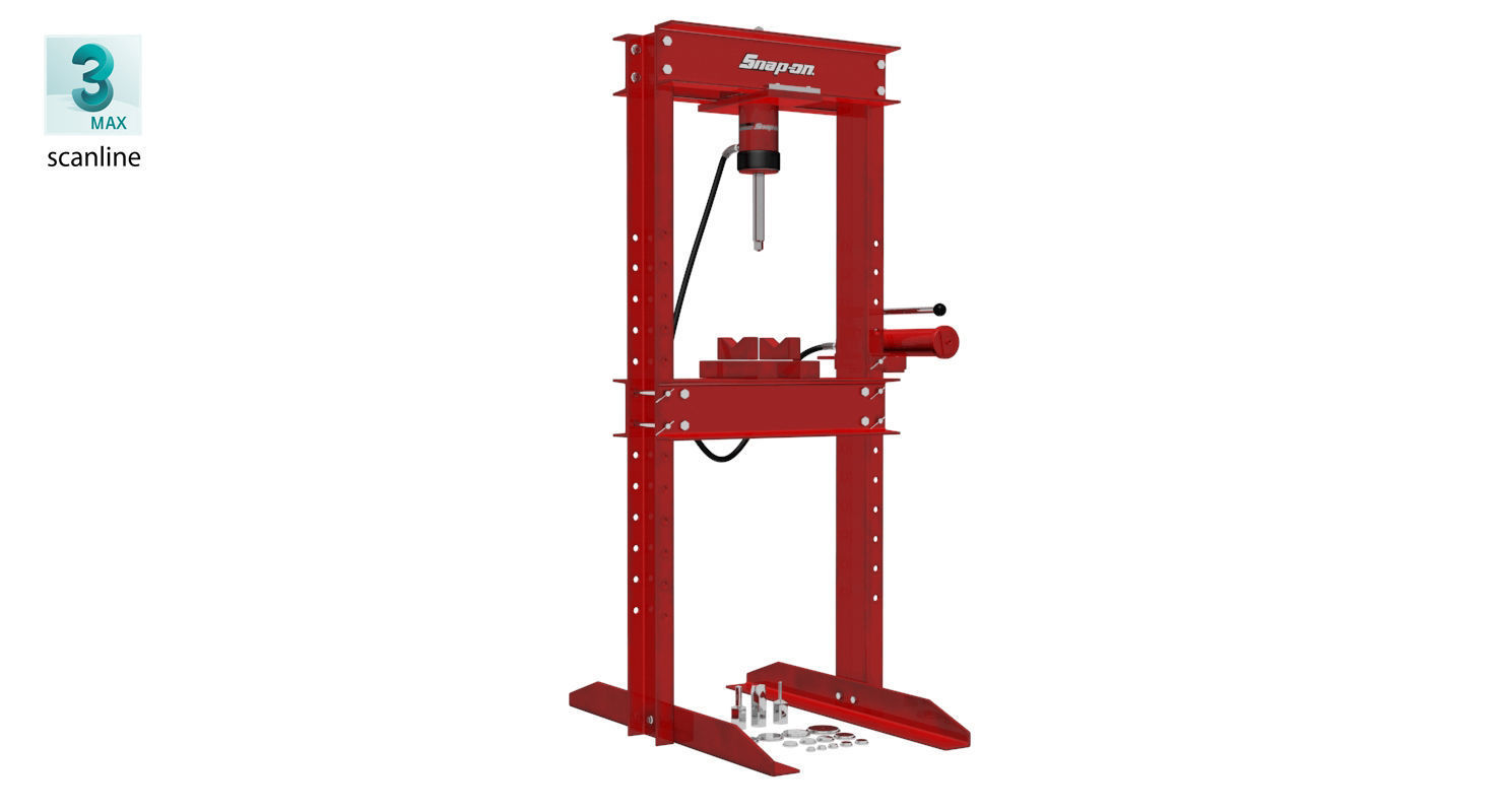 Hydraulic press CG470BHY Low-poly 3D model_20