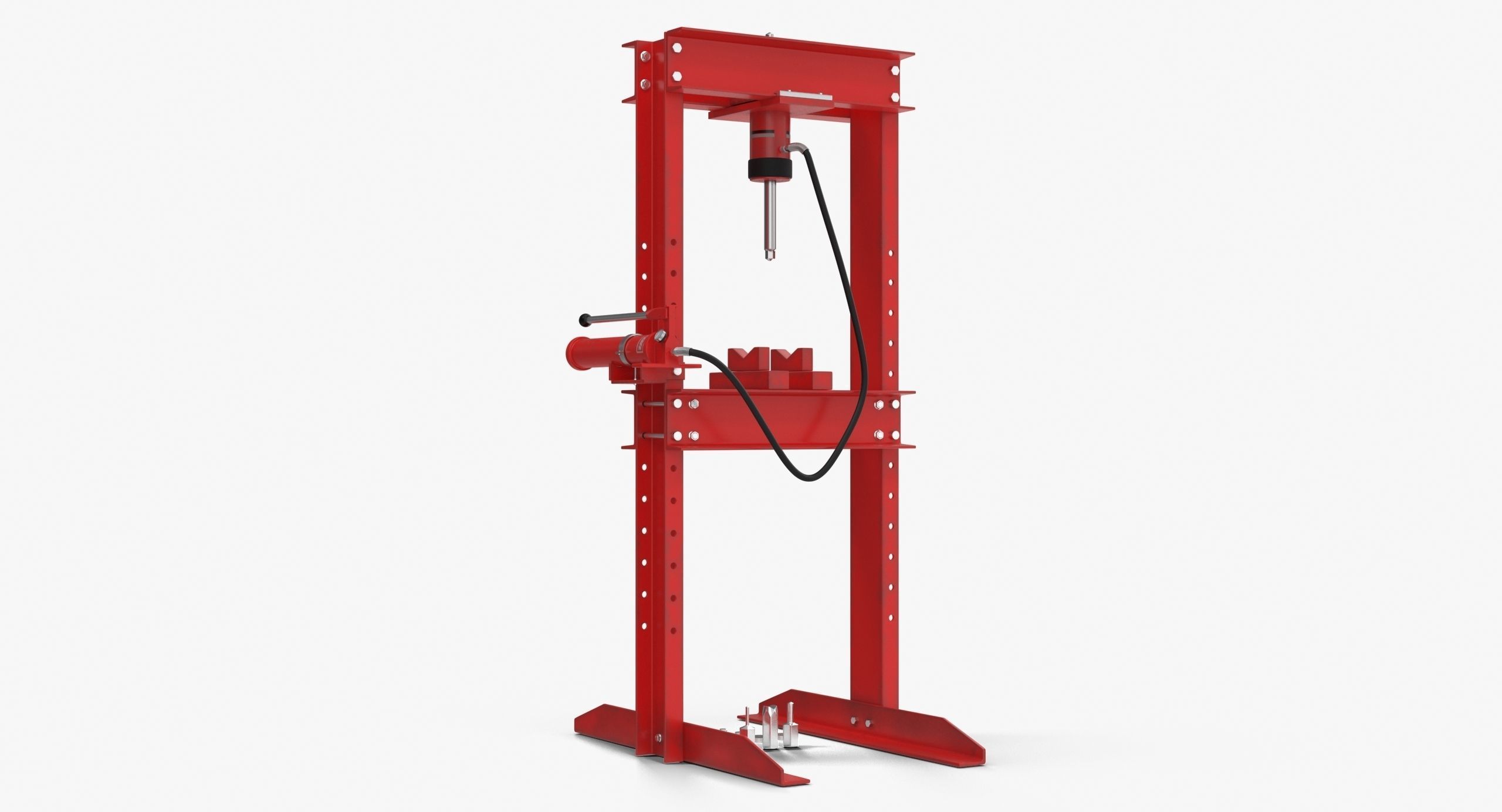 Hydraulic press CG470BHY Low-poly 3D model_15