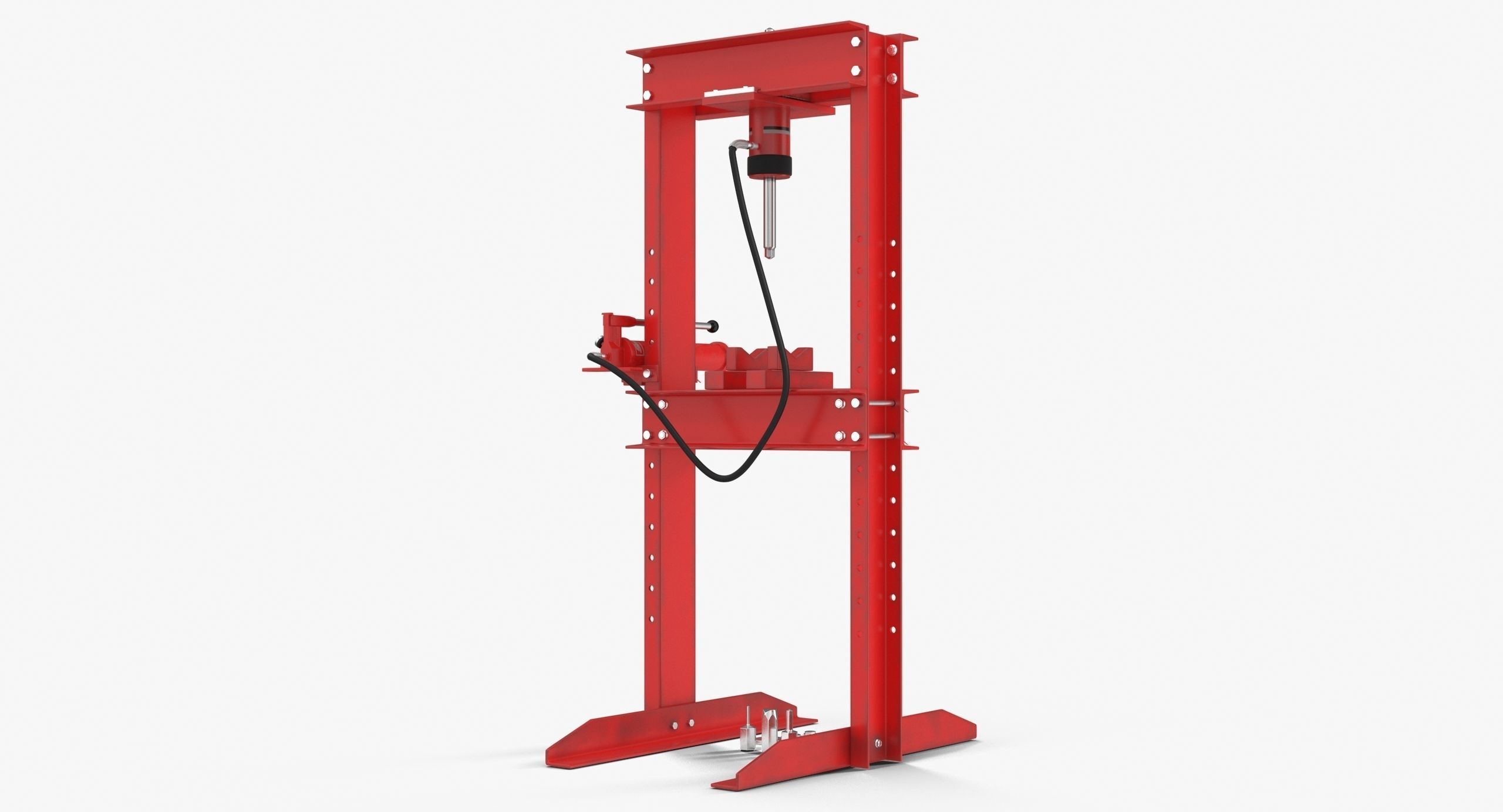 Hydraulic press CG470BHY Low-poly 3D model_13