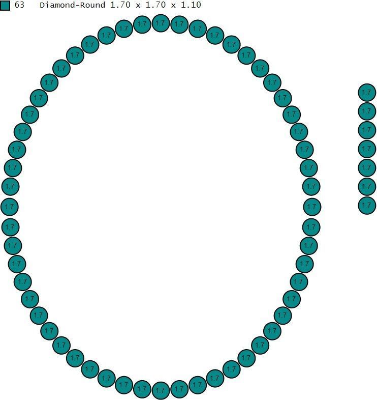 Custom Oval Picture Pendant with Diamond - Memory Pendant  3D print model_20